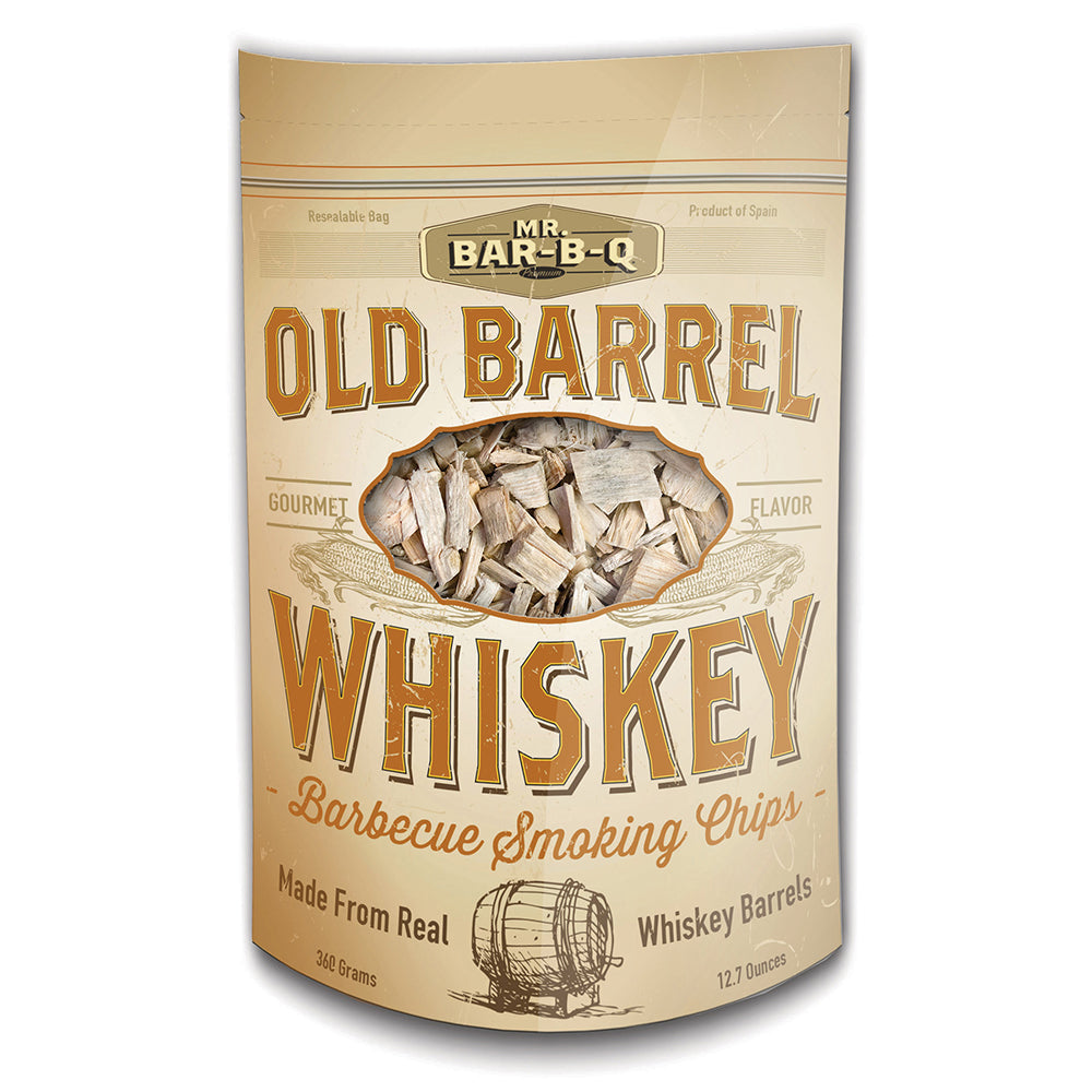 Mr. Bar-B-Q Old Barrel Whiskey Flavor Barbecue Smoking Chips 12.7 Oz Bag 05042BC