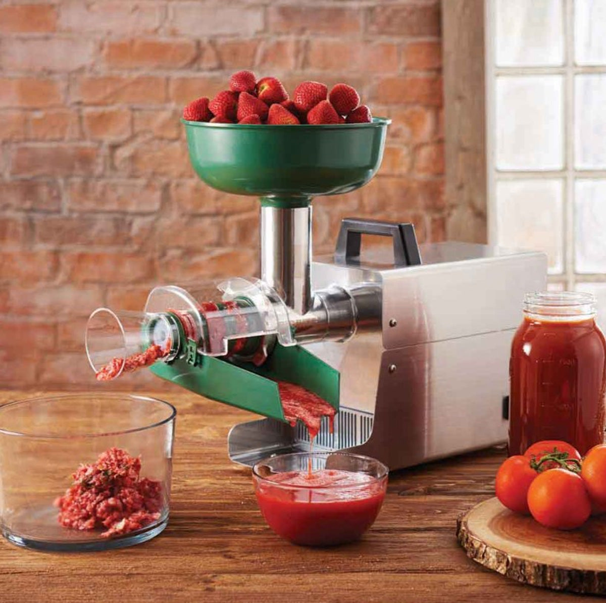 LEM Big Bite 1227 Juicer Grinder Attachment Stainless Steel Extractor