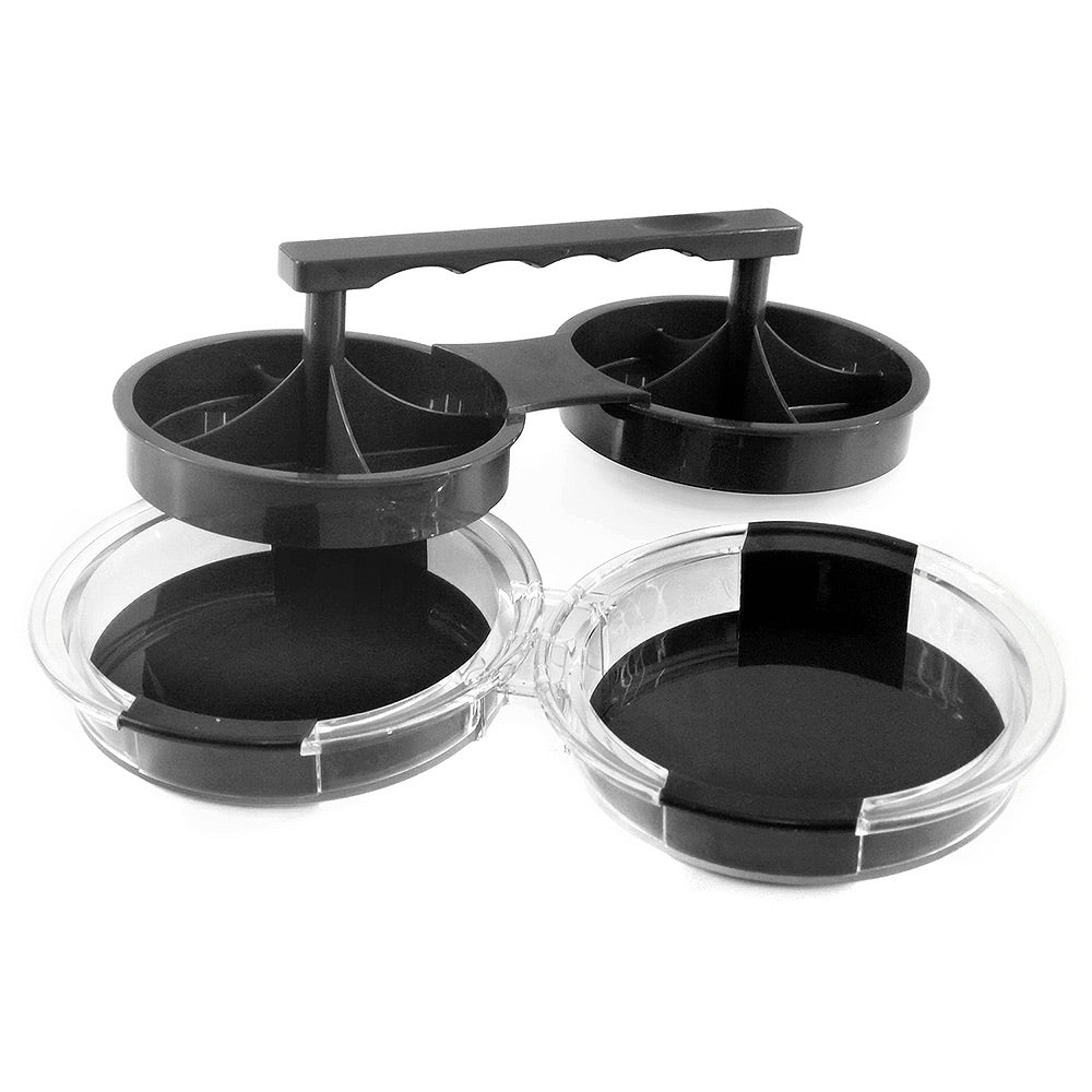 Mr. Bar-B-Q Double Burger Press for Uniform Thick Patties Quick Release 40140Y