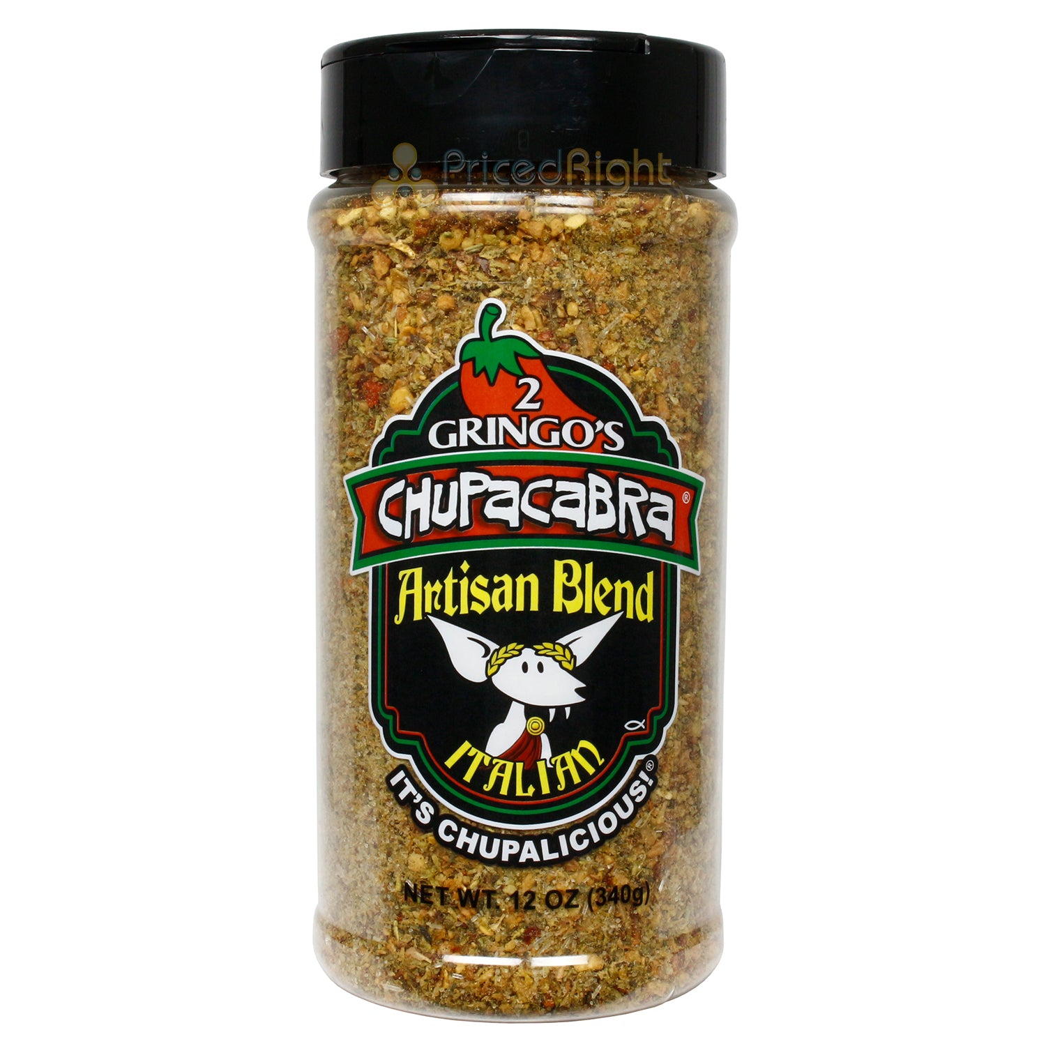 2 Gringos Chupacabra Artisan Blend Italian Seasoning Rub All Purpose 12 Ounce