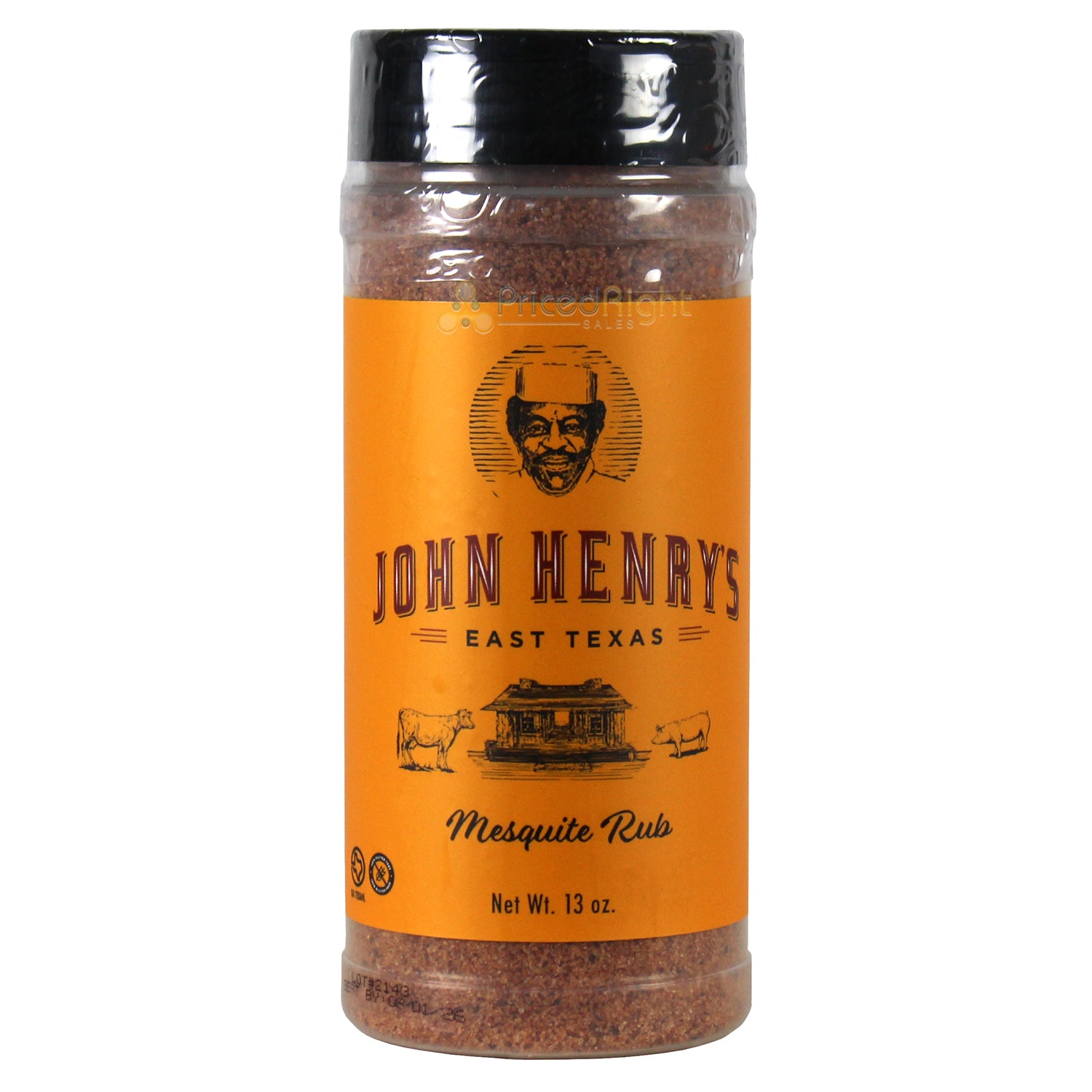 John Henry's Store Mesquite Rub Seasoning 13 Oz Bottle All Purpose 55114