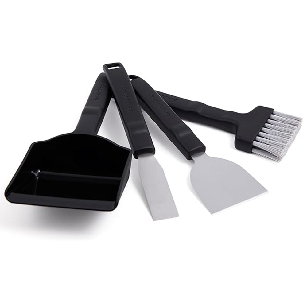 Broil King Grill Brush Scraper Kit 2 Scrapers Dustpan Sweeping Brush 65900
