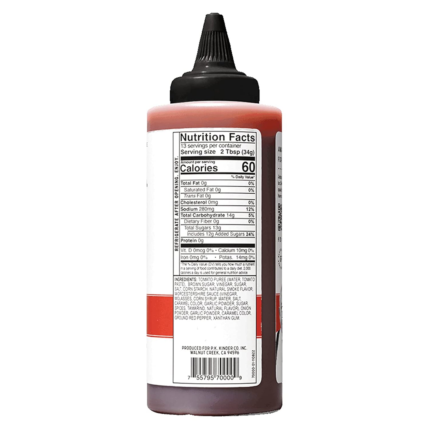 Kinder's Mild BBQ Sauce Premium Quality Handcrafted Gluten Free No HFCS 15.5 Oz
