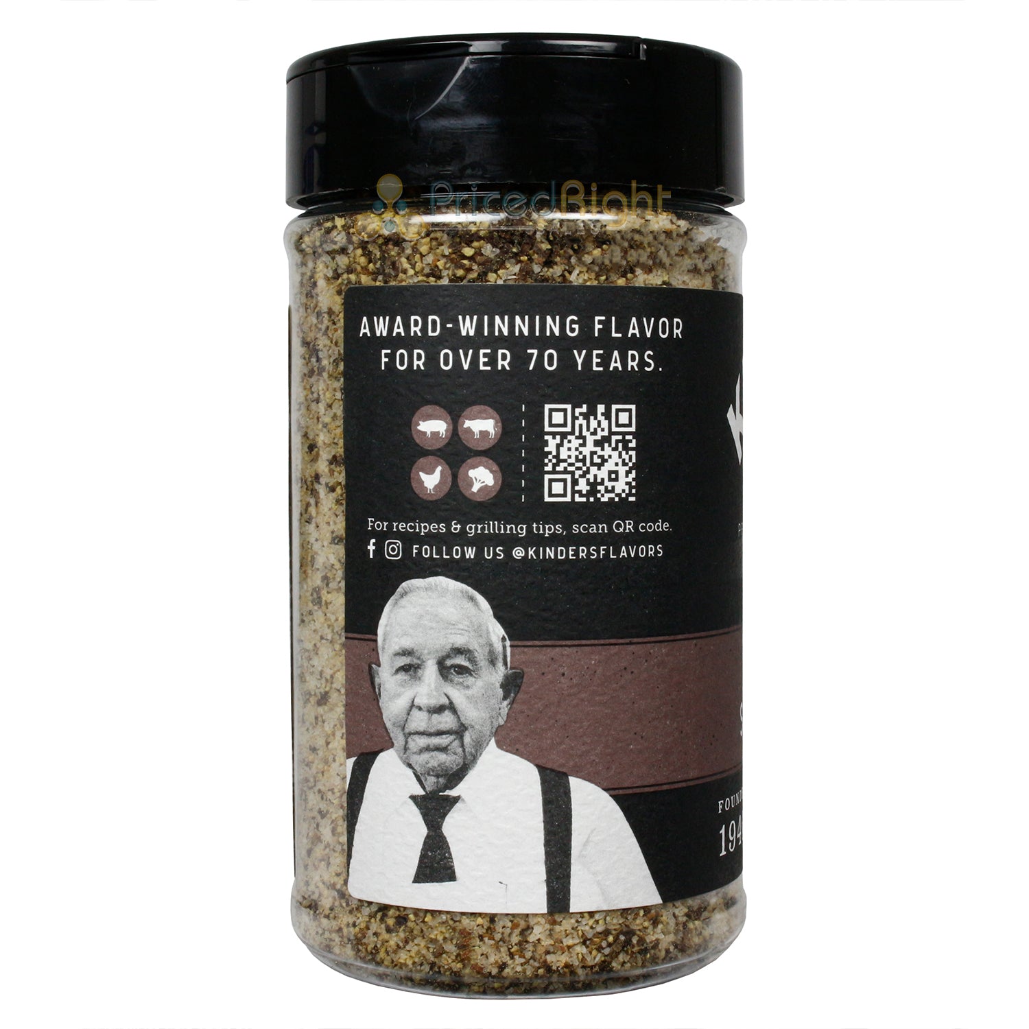 Kinder's Mesquite Salt & Pepper Premium Seasoning Gluten Free 10.6 Ounce