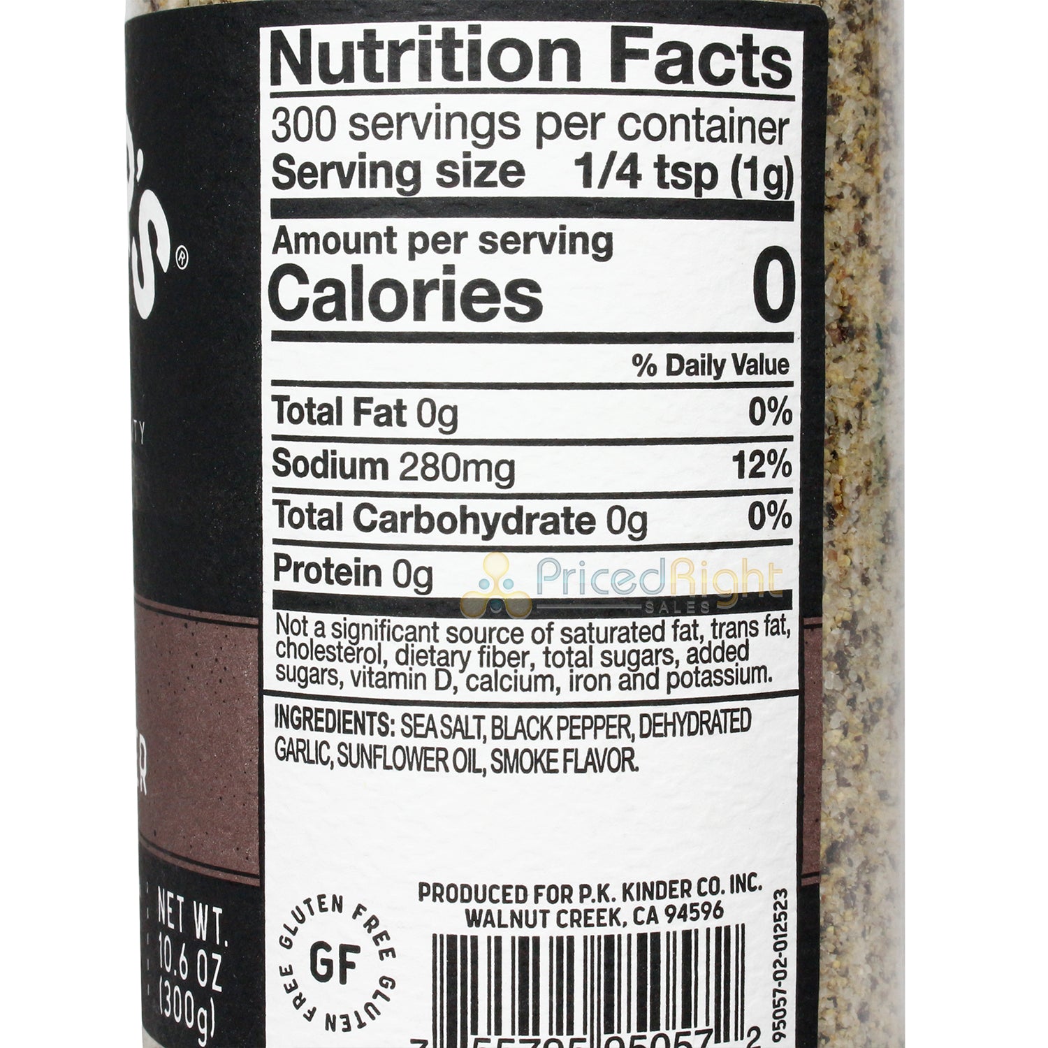 Kinder's Mesquite Salt & Pepper Premium Seasoning Gluten Free 10.6 Ounce