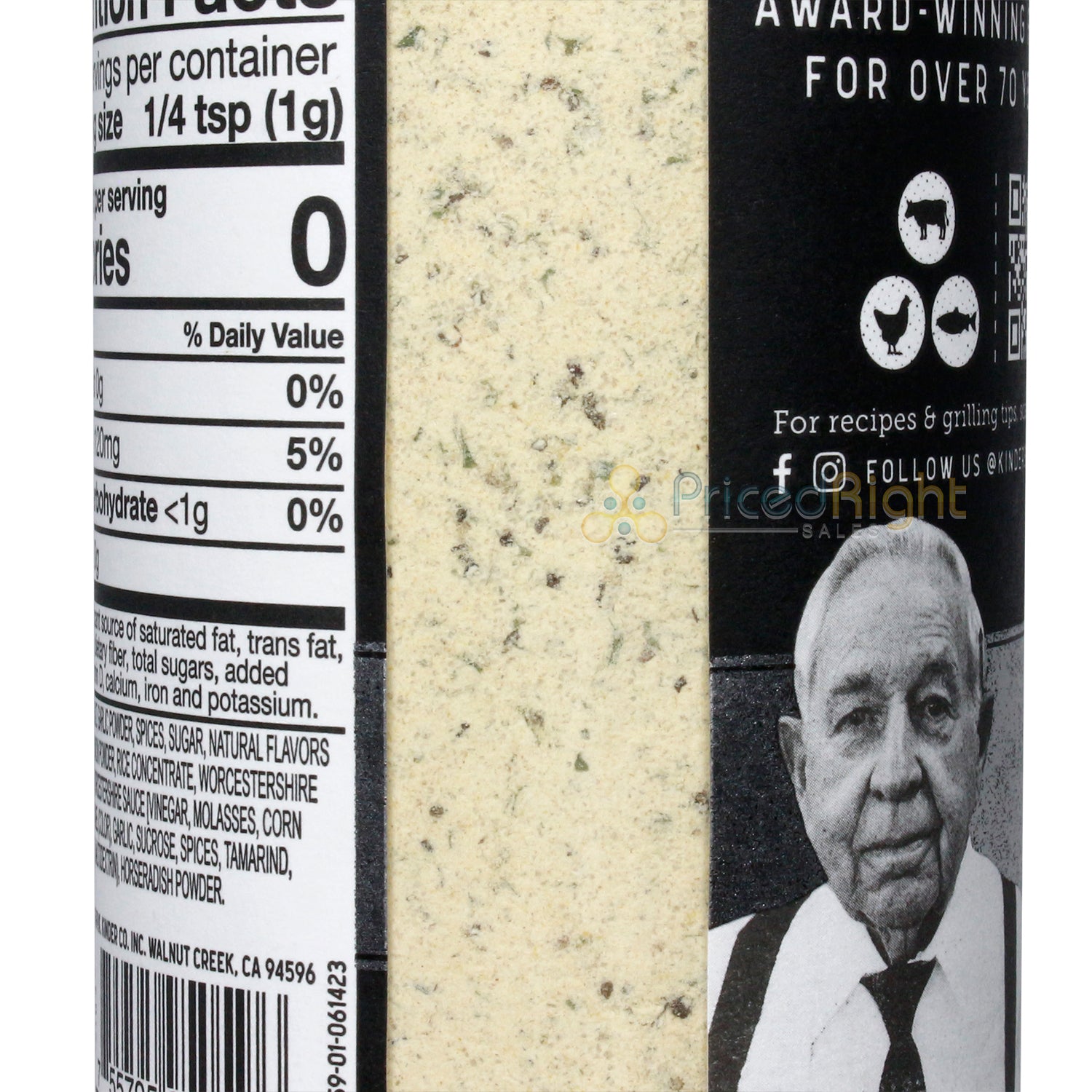 Kinder's Creamy Steakhouse Seasoning Horseradish & Garlic Gluten Free 9.5 Oz