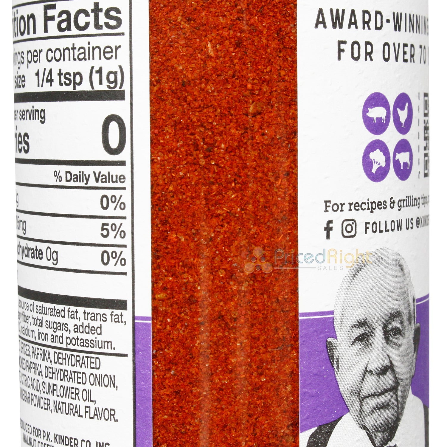 Kinder's Chorizo Smoked Paprika & Vinegar Premium Seasoning Gluten Free 8.2 Oz