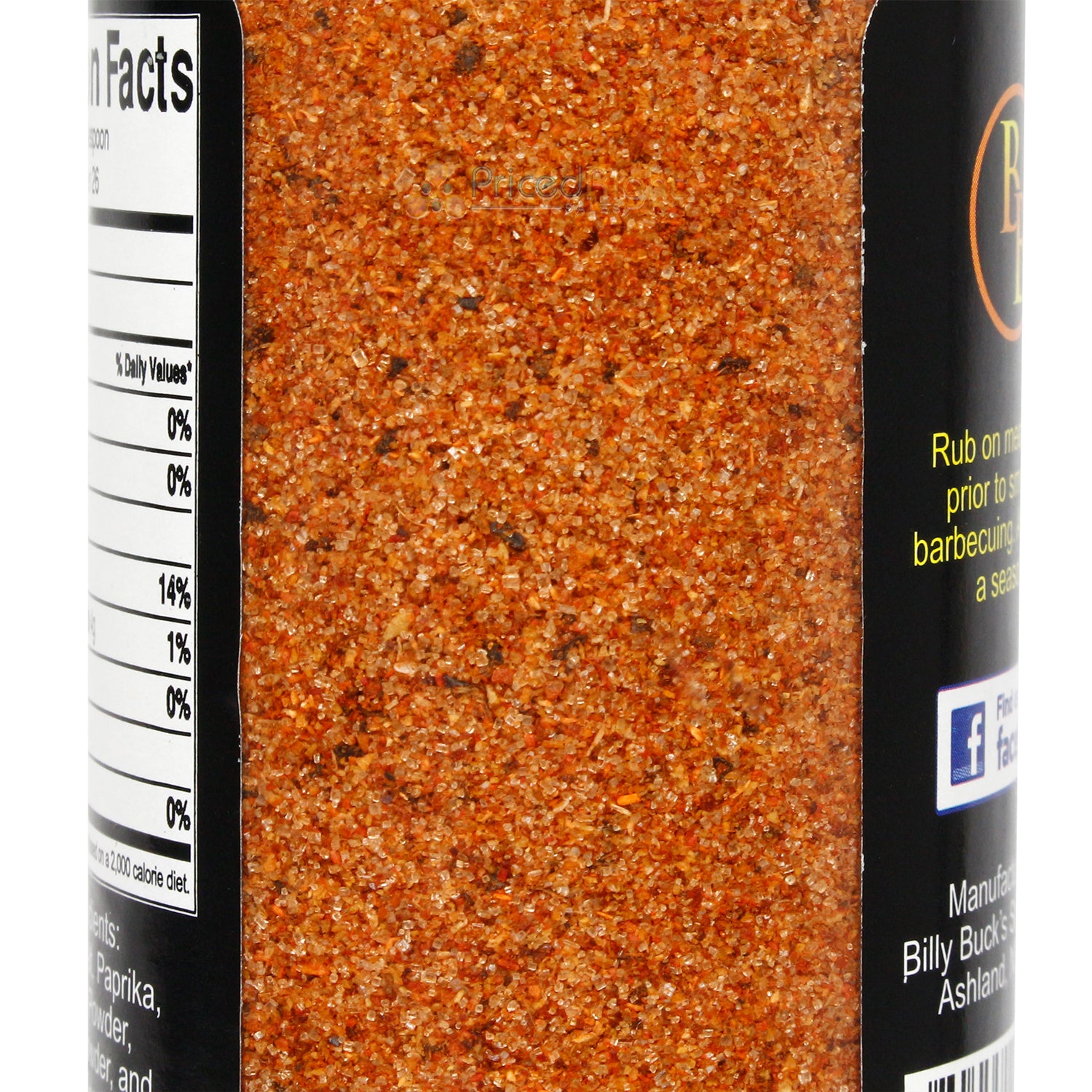 Billy Buck's Smokehouse Original Buck's Rub Beef Ribs Pork Chicken 5.5 Ounce