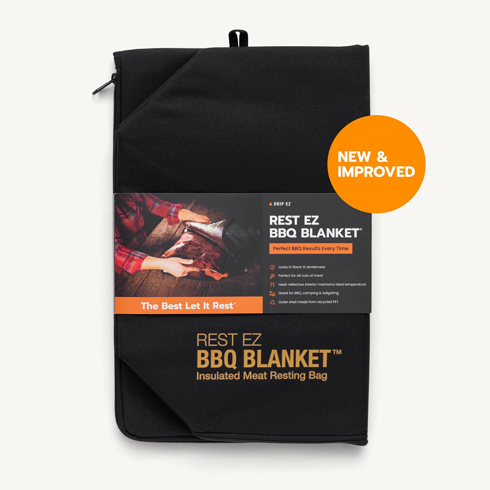 DRIPEZ Rest EZ BBQ Blanket Black Heat Reflective Interior BLNKT-1-BL