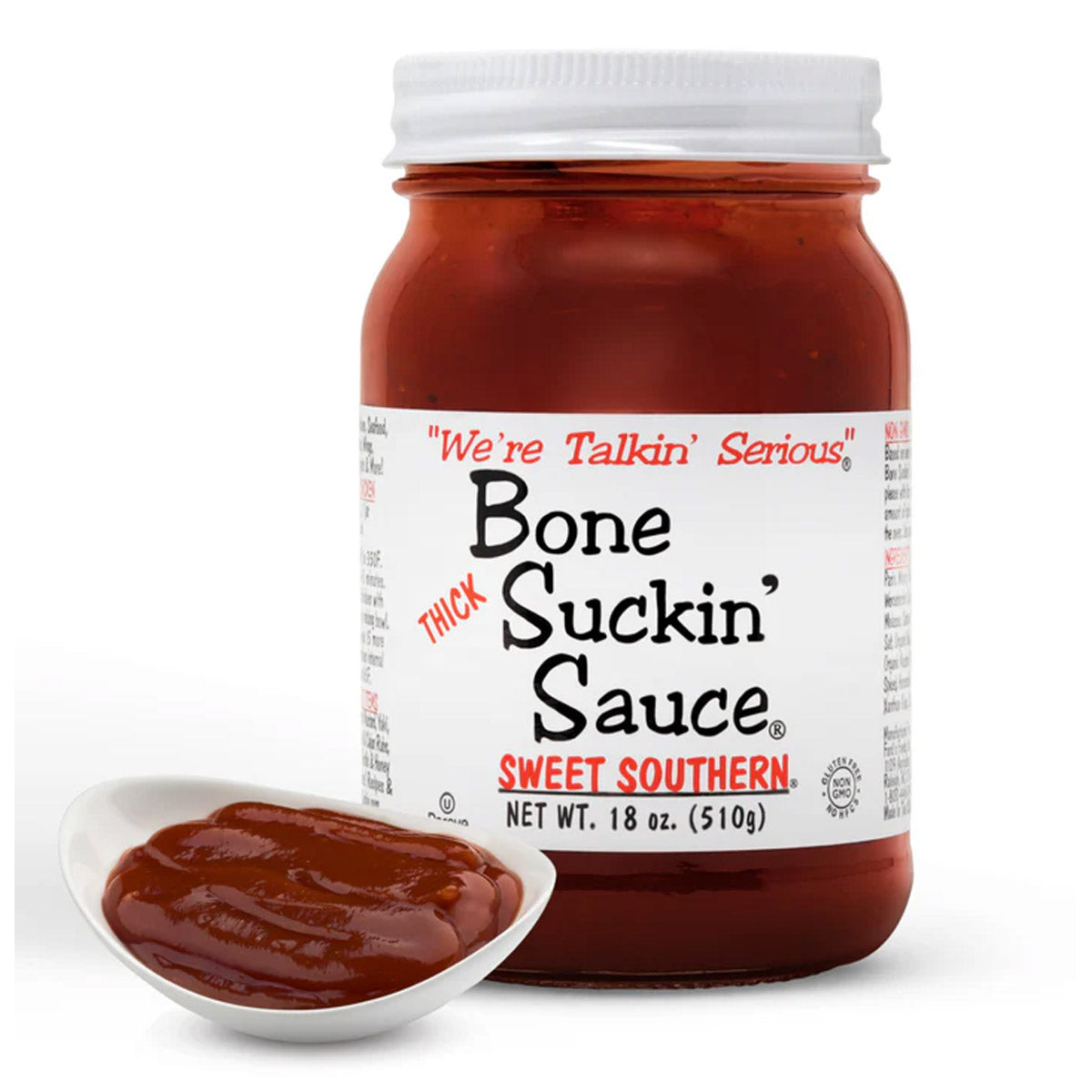 Bone Suckin BBQ Sauce Thicker Style 16 Oz Competition Rated Msg & Gluten Free