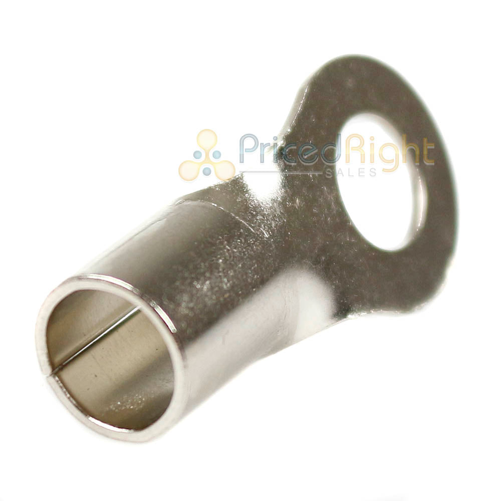 Bullz Audio 10 Pack 4 Gauge Ring Terminal 5/16" Hole Nickle Plated Black BRT4B