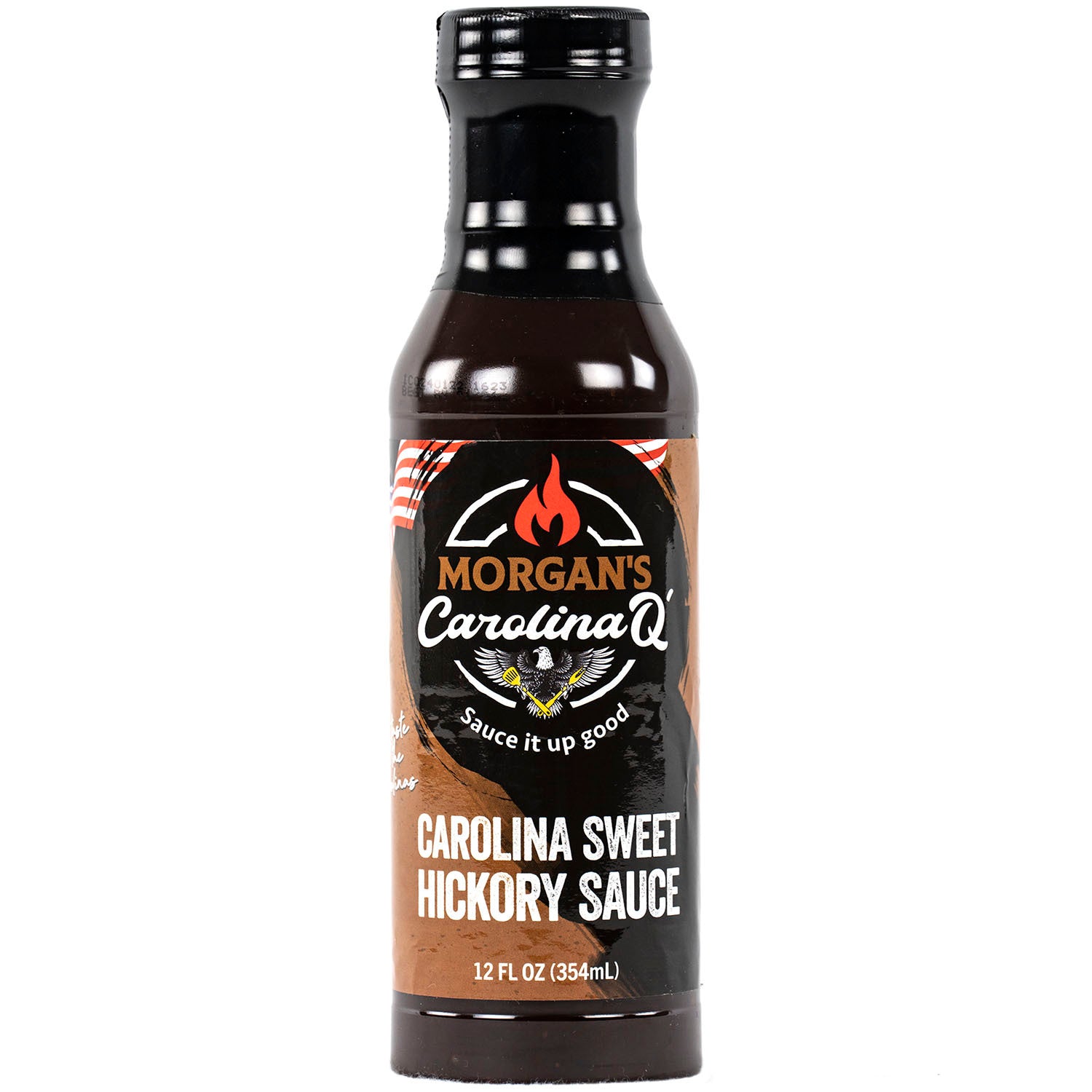 Morgan's Carolina Q Sweet Hickory Sauce Bold Tangy Smoky MSG & Gluten Free 12 oz