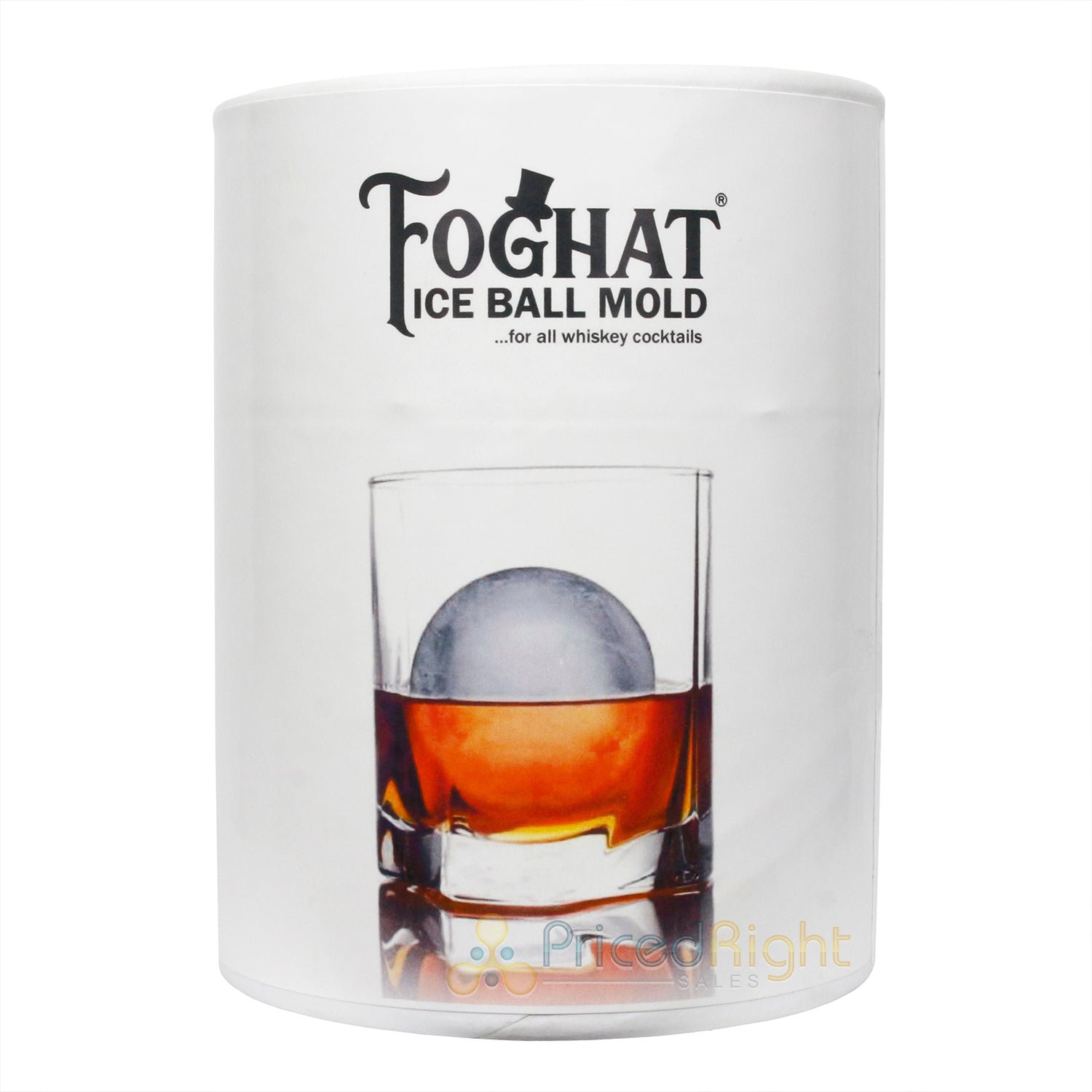 Foghat 2 Inch Ice Ball Mold for Whisky Cocktails Silicone Easy Fill Leak Proof