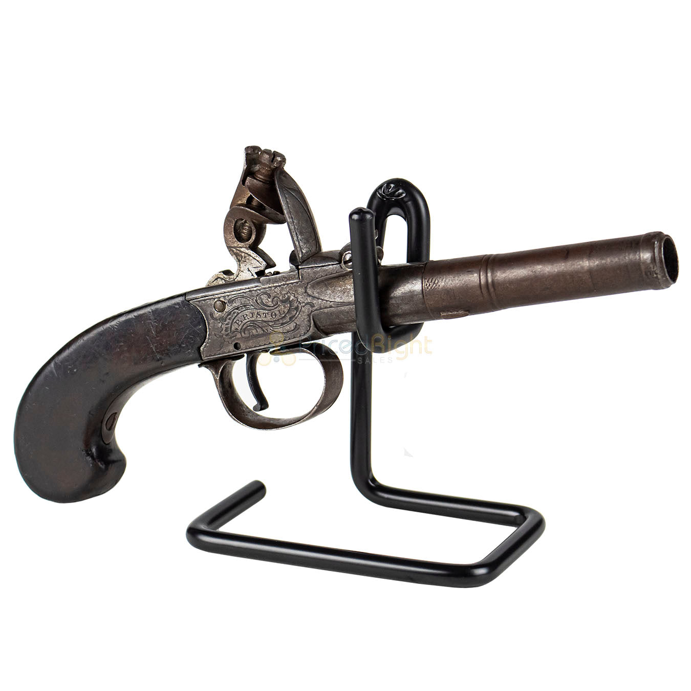 Universal Semi Auto & Revolver Hand Gun Stand Pistol Display Powder Coated Steel