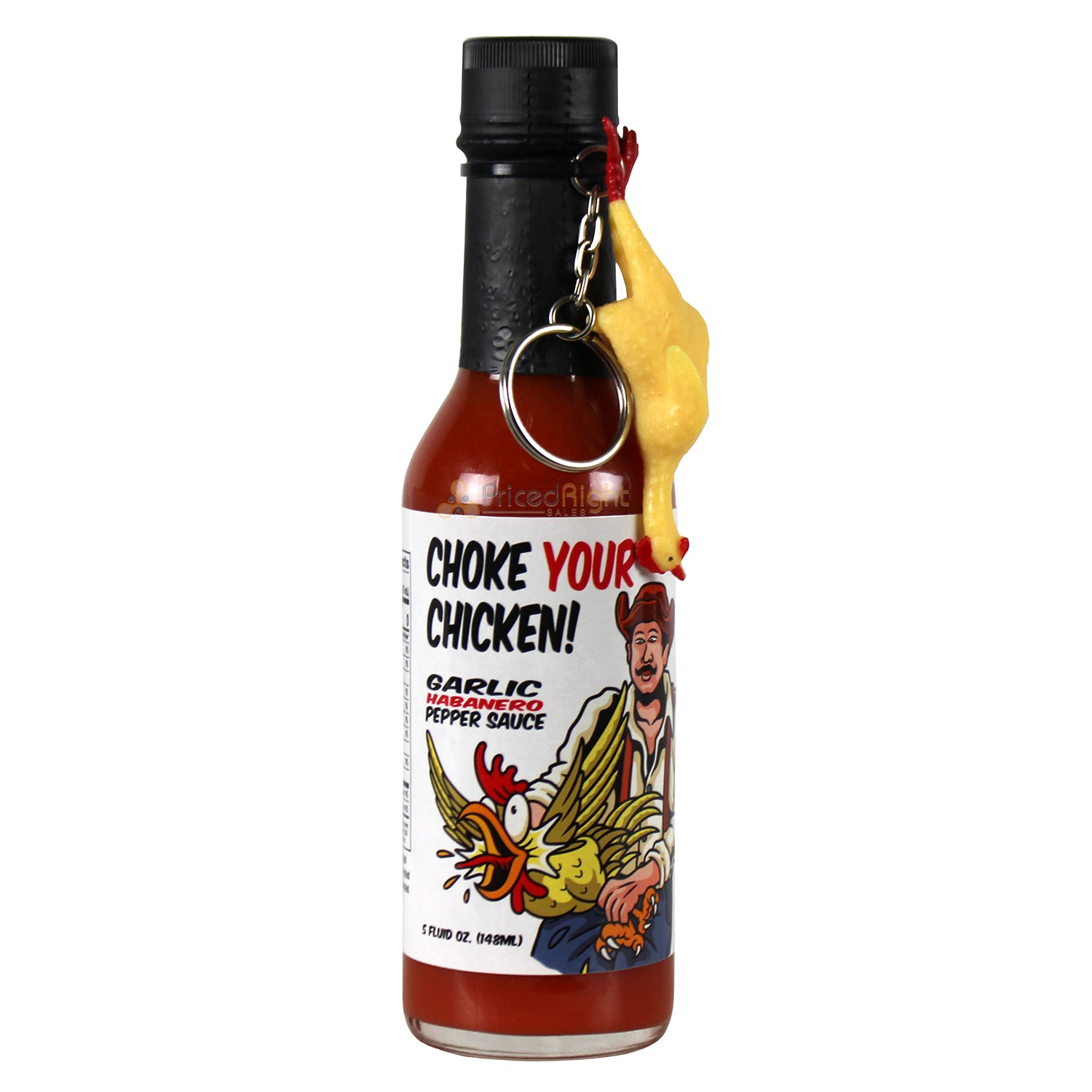 Choke Your Chicken Garlic Habanero Pepper Hot Sauce Spicy 5 oz Bottle HSD024