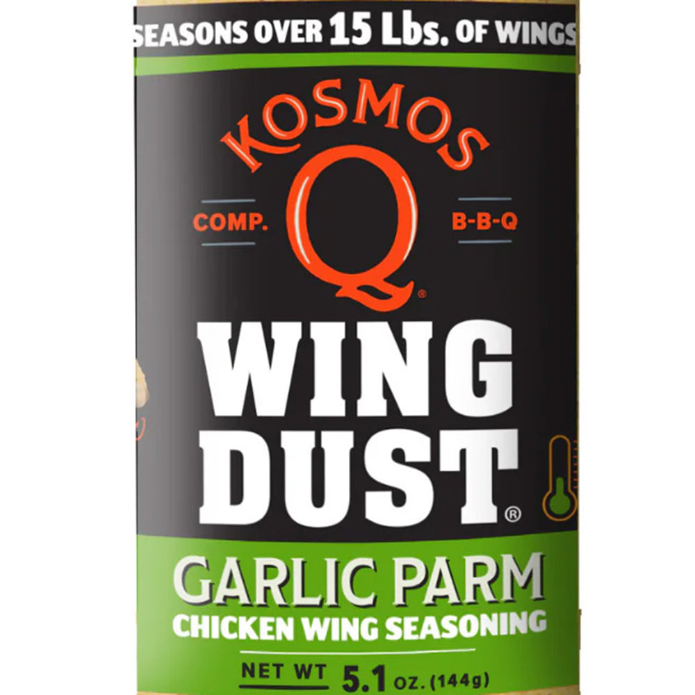 Kosmos Q Wing Dust Garlic Parm Wing Dusting Seasoning Competition Pit Master 5oz