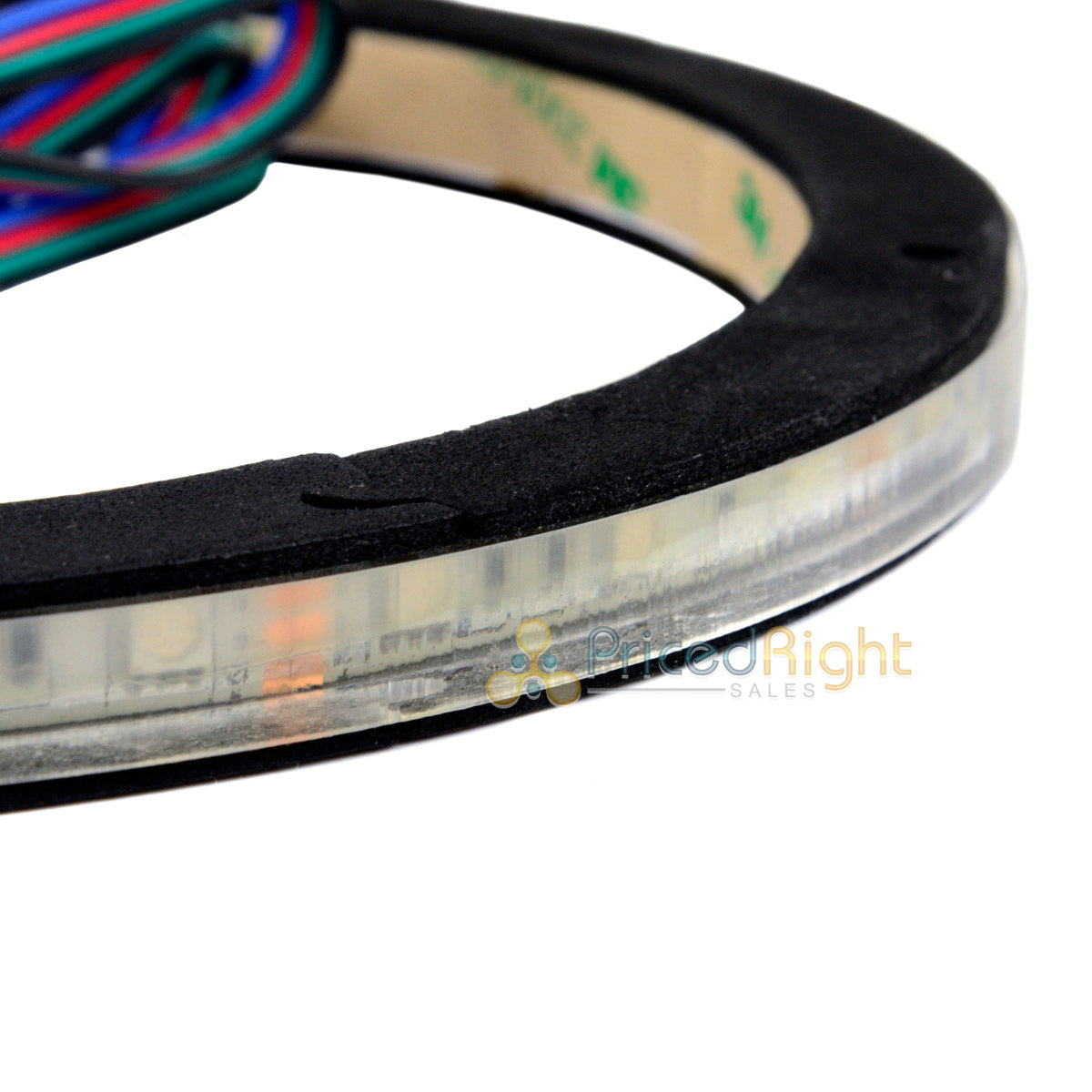 (4) 10" Waterproof RGB LED Speaker Ring 1/2" Spacer DS18 LRING10 Accent