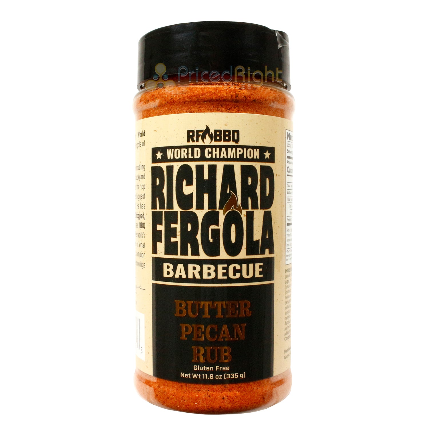 Richard Fergola BBQ Butter Pecan Rub Pork Turkey Chicken Beef Seafood 11 ounce