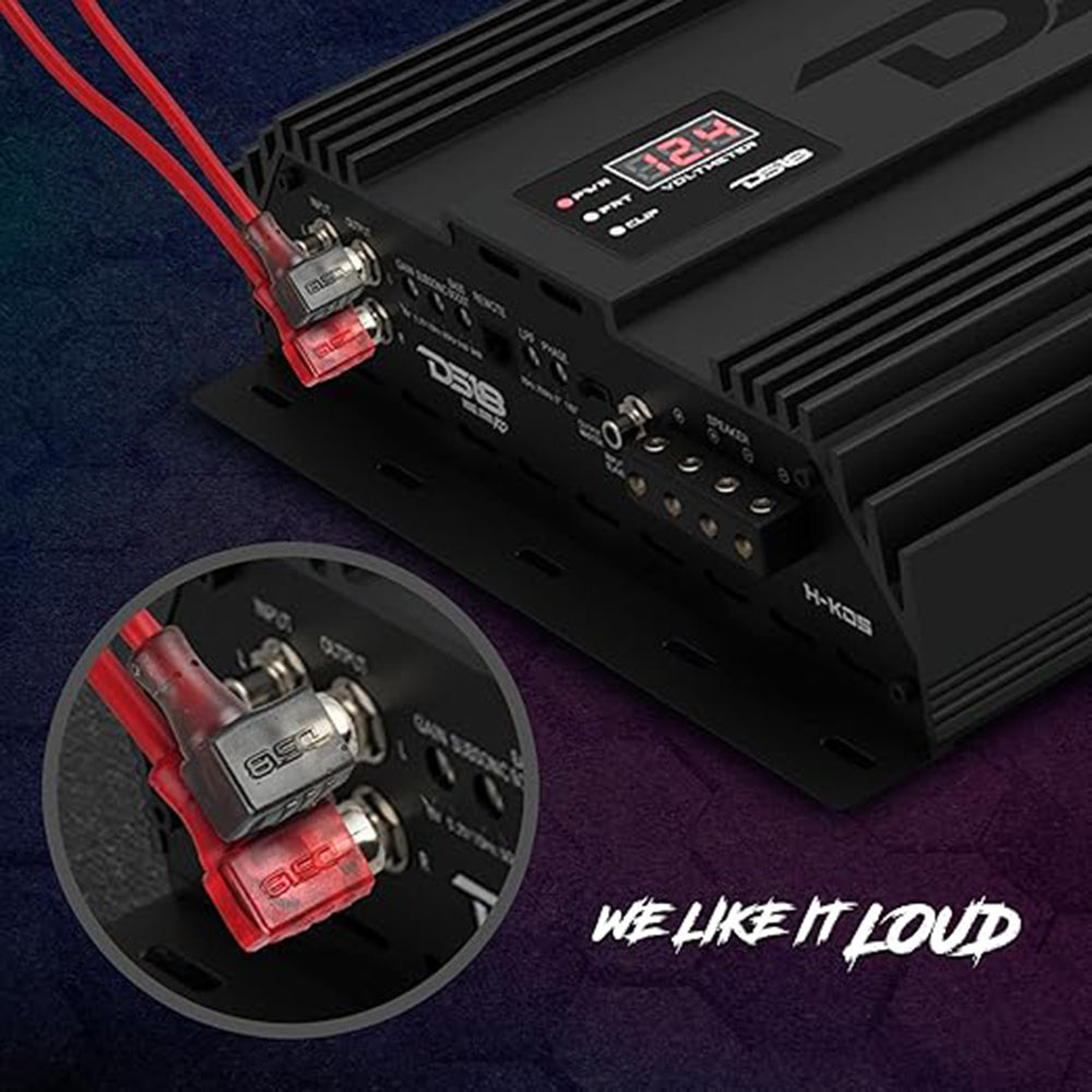 DS18 2 Channel RCA Cable 6 Ft 100% OFC 90 Degree Ends Dual Twist Wire R6.L