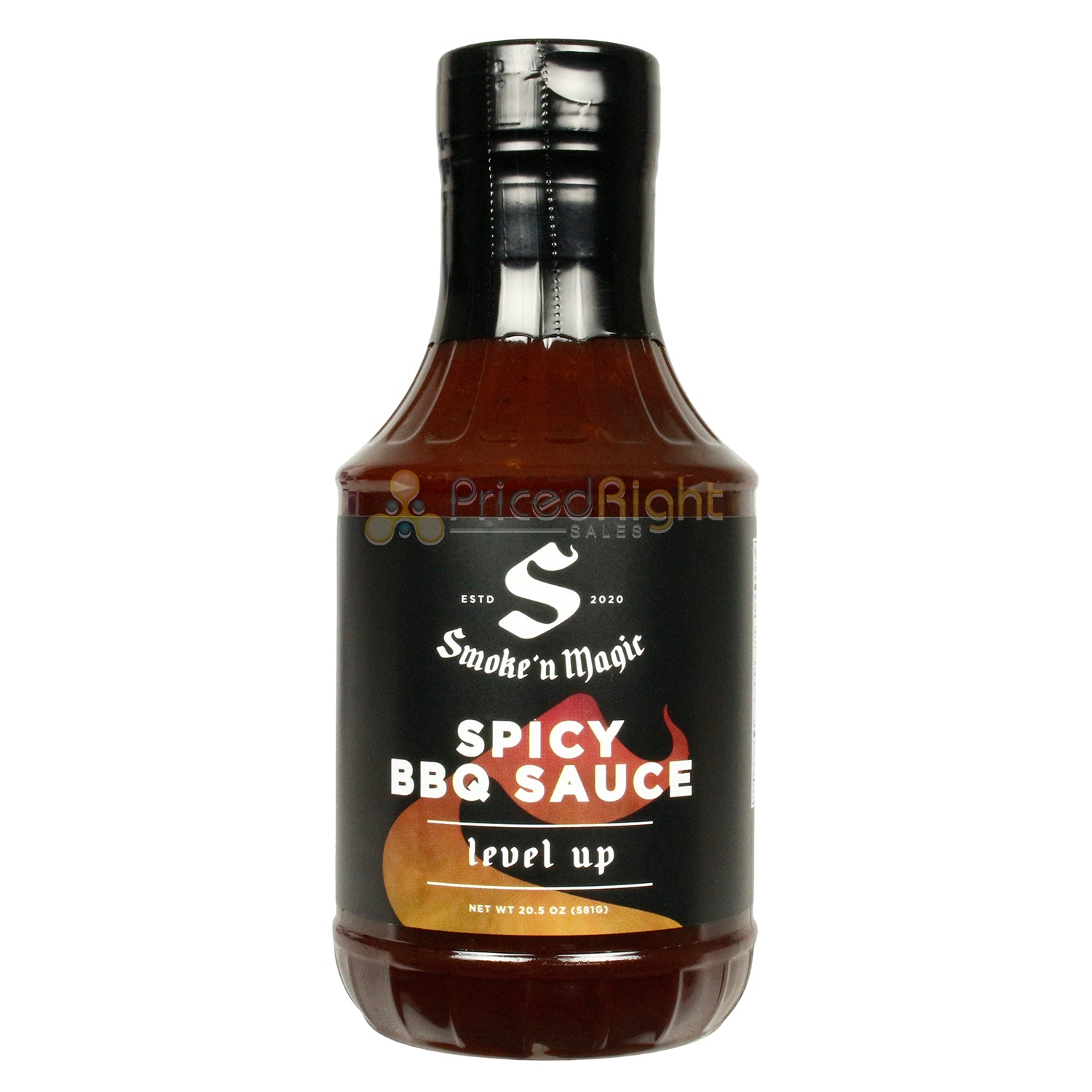 Smoke 'N Magic Spicy BBQ Sauce Level Up Sweet & Heat All Purpose 20.5 Ounce
