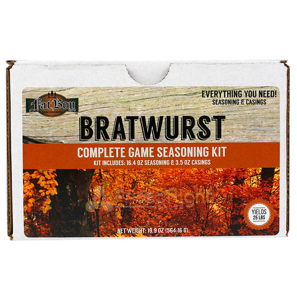 Fat Boy Bratwurst Complete Game Seasoning Kit with Casings Yields 25 l –  Pricedrightsales