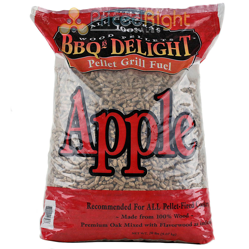 BBQr's Delight Apple Pellet Blend 20lb Grilling Smoking Pellets 100% All Natural