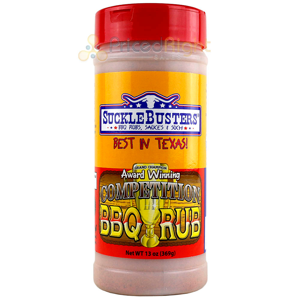 Suckle Busters 13 Oz Competition Barbeque Dry Rub Award Winning Traditional Rub