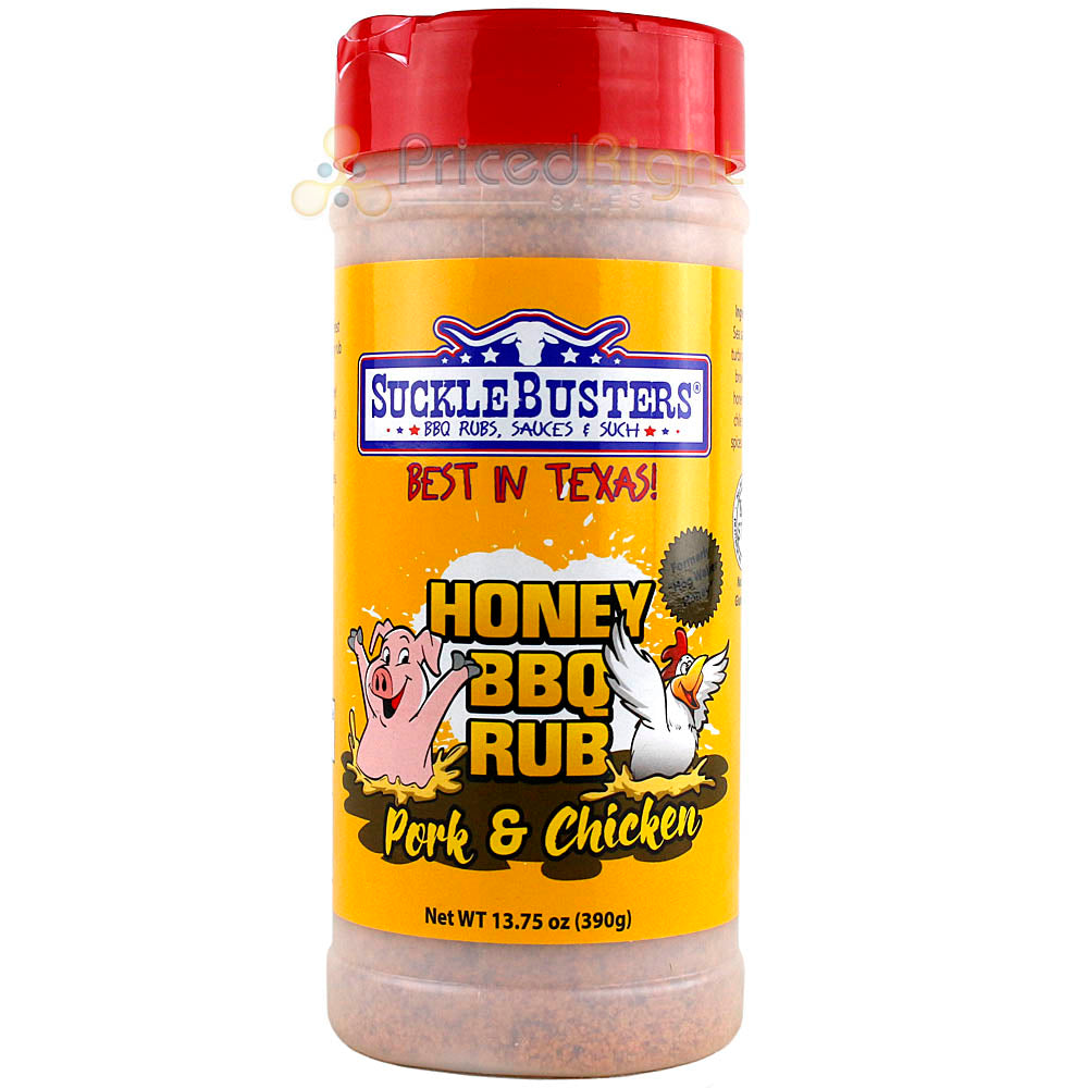 Suckle Busters 13.75 Ounce Honey Bbq Pork & Chicken Dry Rub Competition Rated