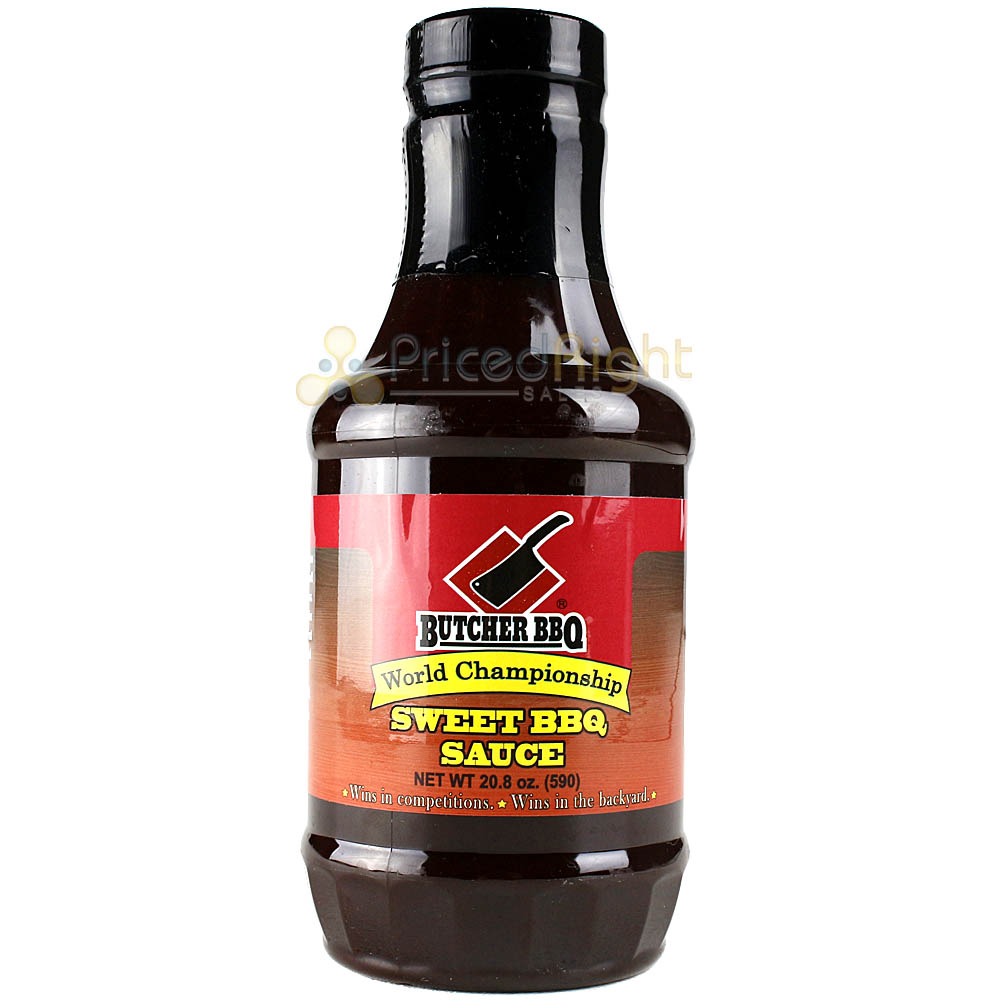 Butcher BBQ Sweet BBQ Sauce Sweet Smoky Tangy Flavor 18 oz. Bottle Gluten Free