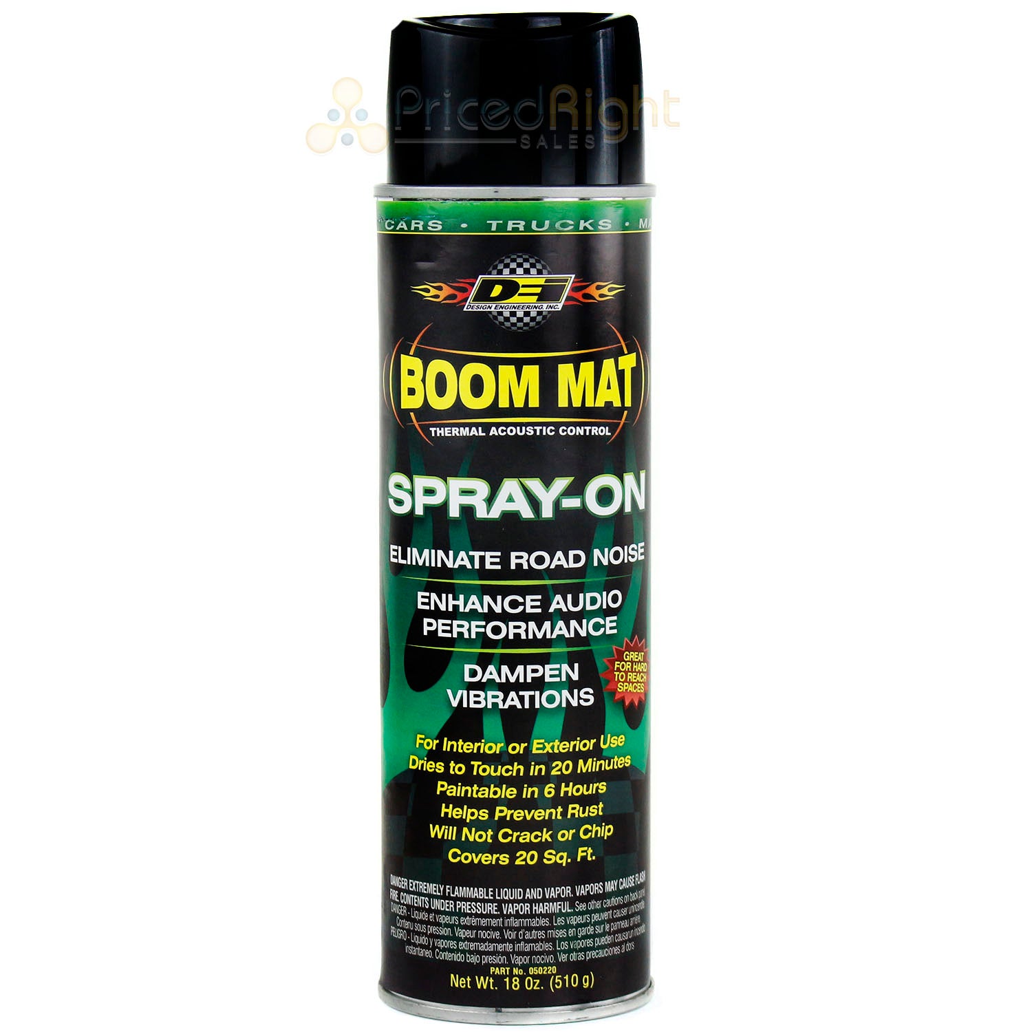 Sound Deadening DEI Boom Mat Spray On 18oz Enhance Audio Eliminate Road Noise