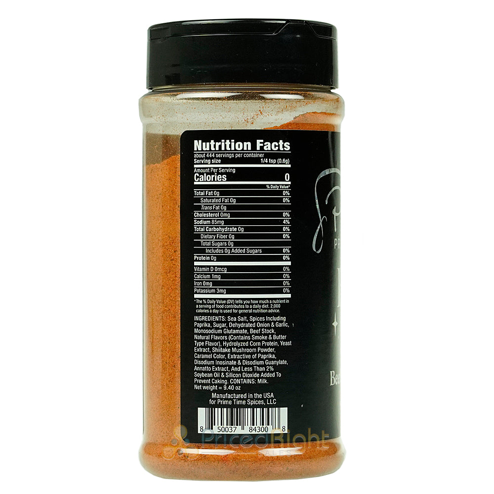 Prime Time Spices' Bovine Shine 9.4 oz 0 Calorie Award Winning Beef Seasoning