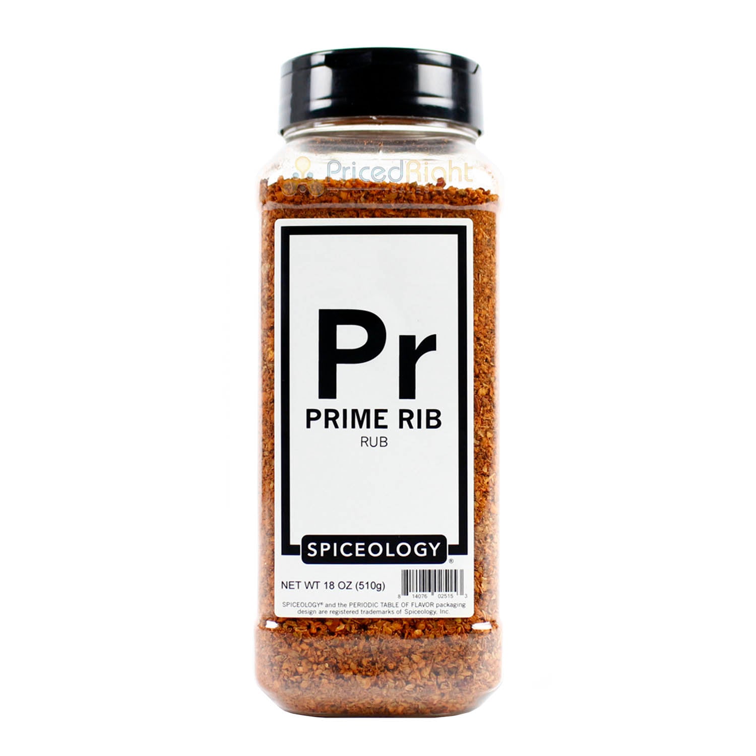 Spiceology Prime Rib Dry Rub All Purpose Fresh Ground Seasoning Beef Pork 18oz