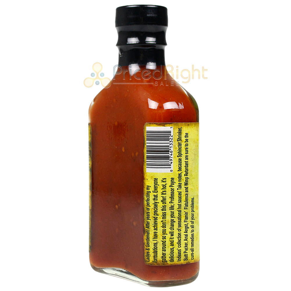 Sauce Crafters Professor Payne Indeass's Wimp Retardant Hot Sauce 5.7 Oz Bottle