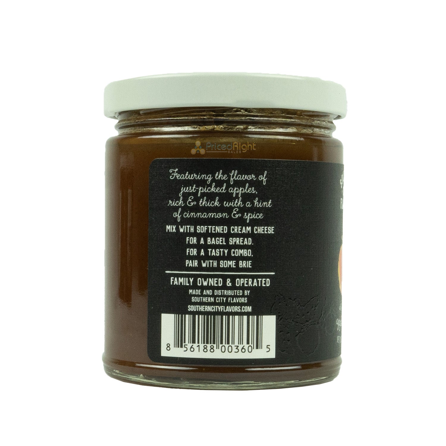 Southern City Flavors Apple Butter All Natural Decadently Rich Flavor 10 Oz