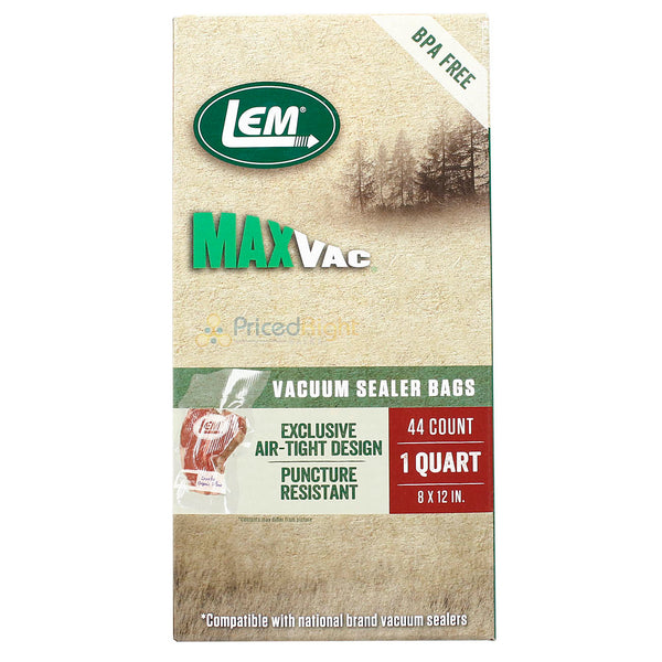 LEM Products Maxvac Vacuum Sealer Bags - 8x 12 Quart Size - 18 Count -  Presleys Outdoors