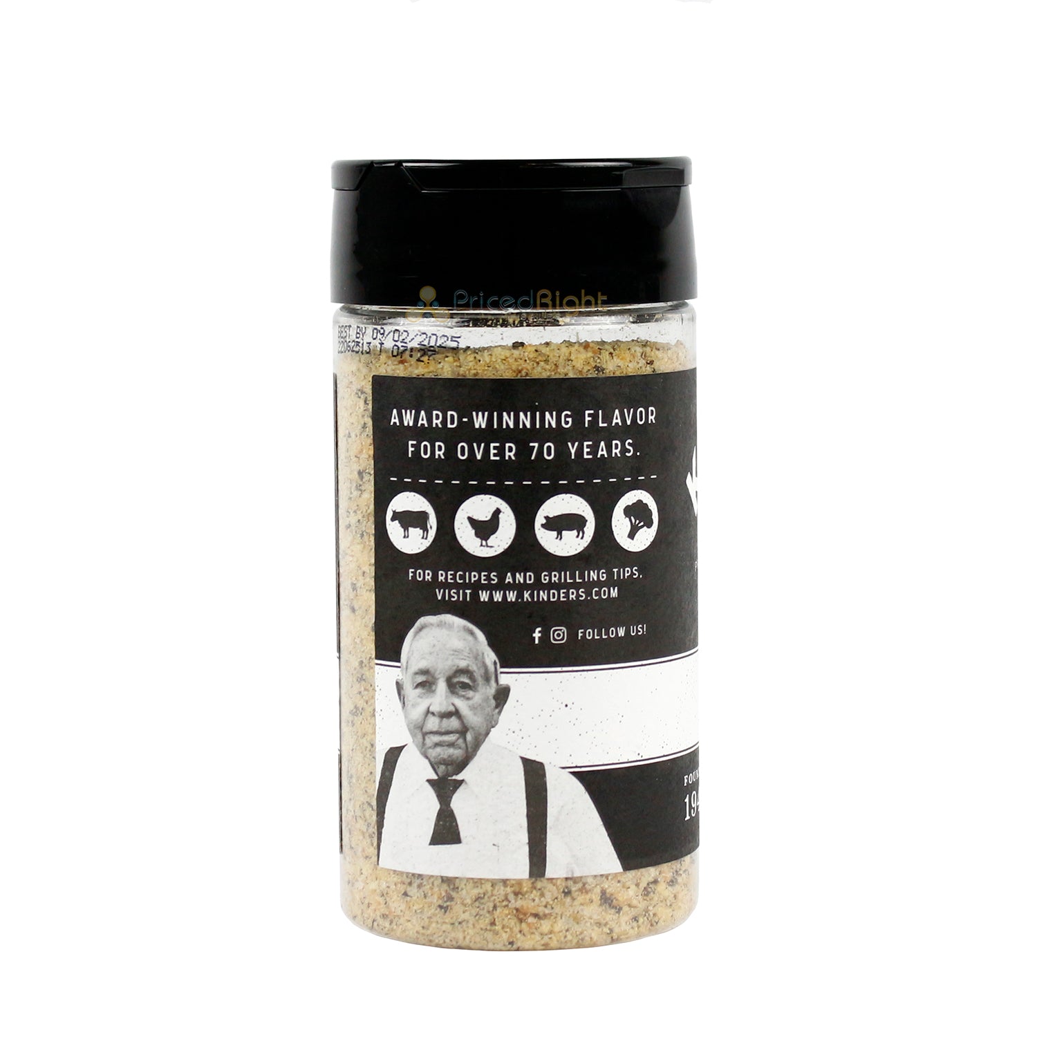 Kinder's The Blend Salt Pepper and Garlic Handcrafted Seasoning No MSG 6.25 oz