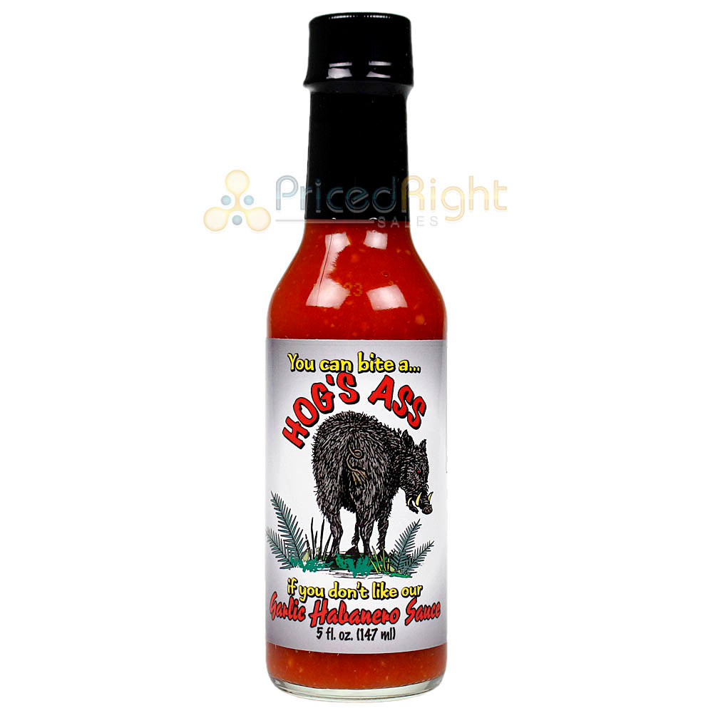 Sauce Crafters Hogs Ass Garlic Habanero Hot Sauce 5 oz Bottle