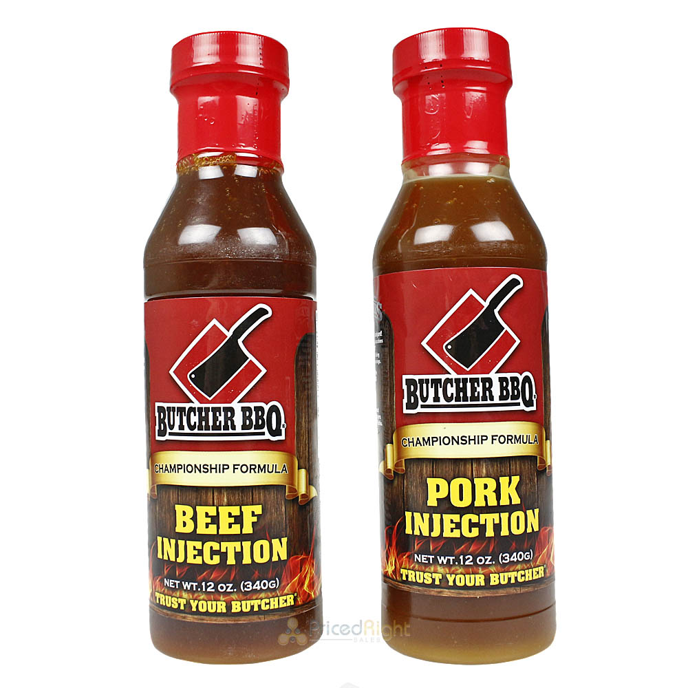Butcher BBQ Championship Formula Liquid Beef Brisket and Pork Injection 2-Pack