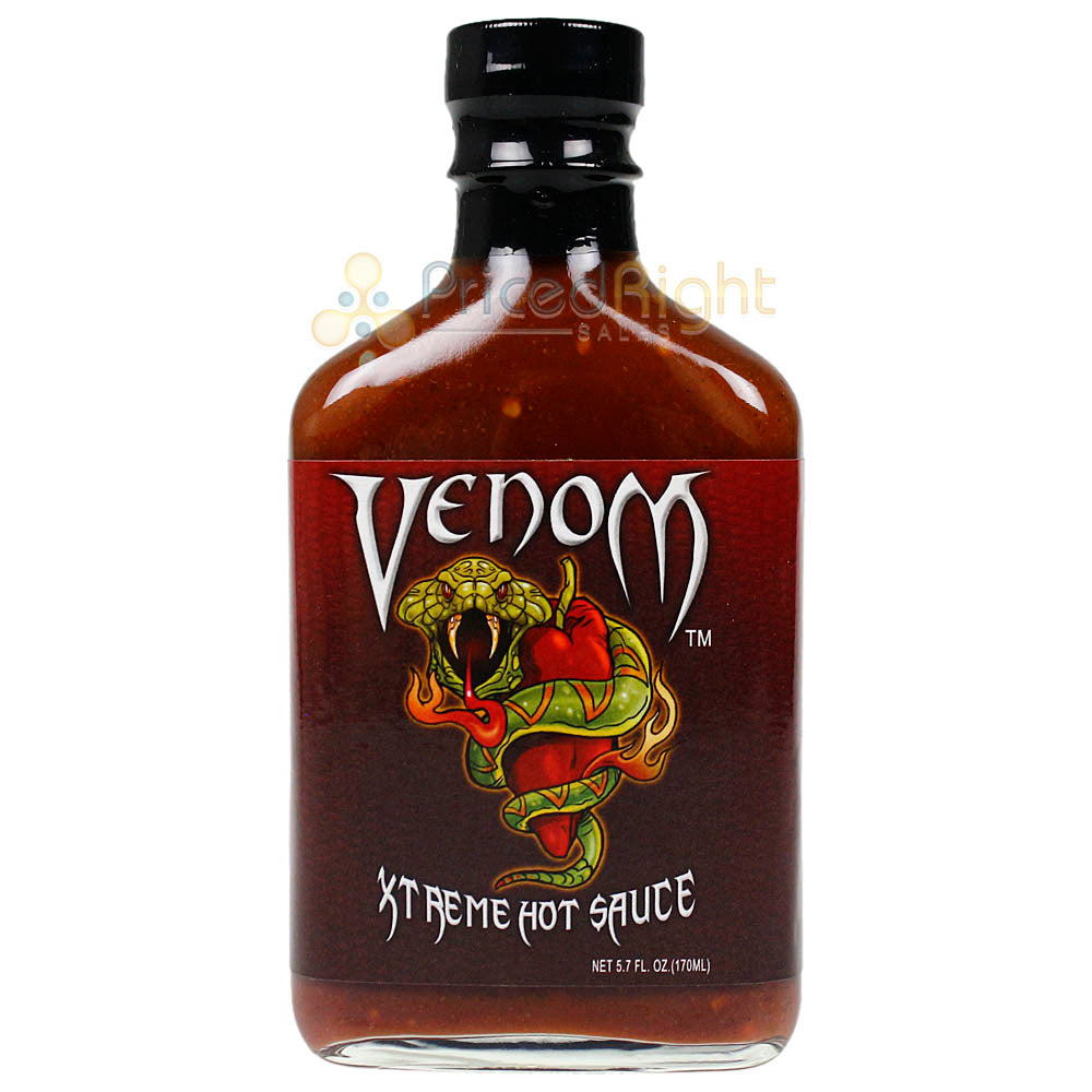 Sauce Crafters Venom Xtreme Hot Sauce Habanero Not for Beginners 5.7 Oz Bottle