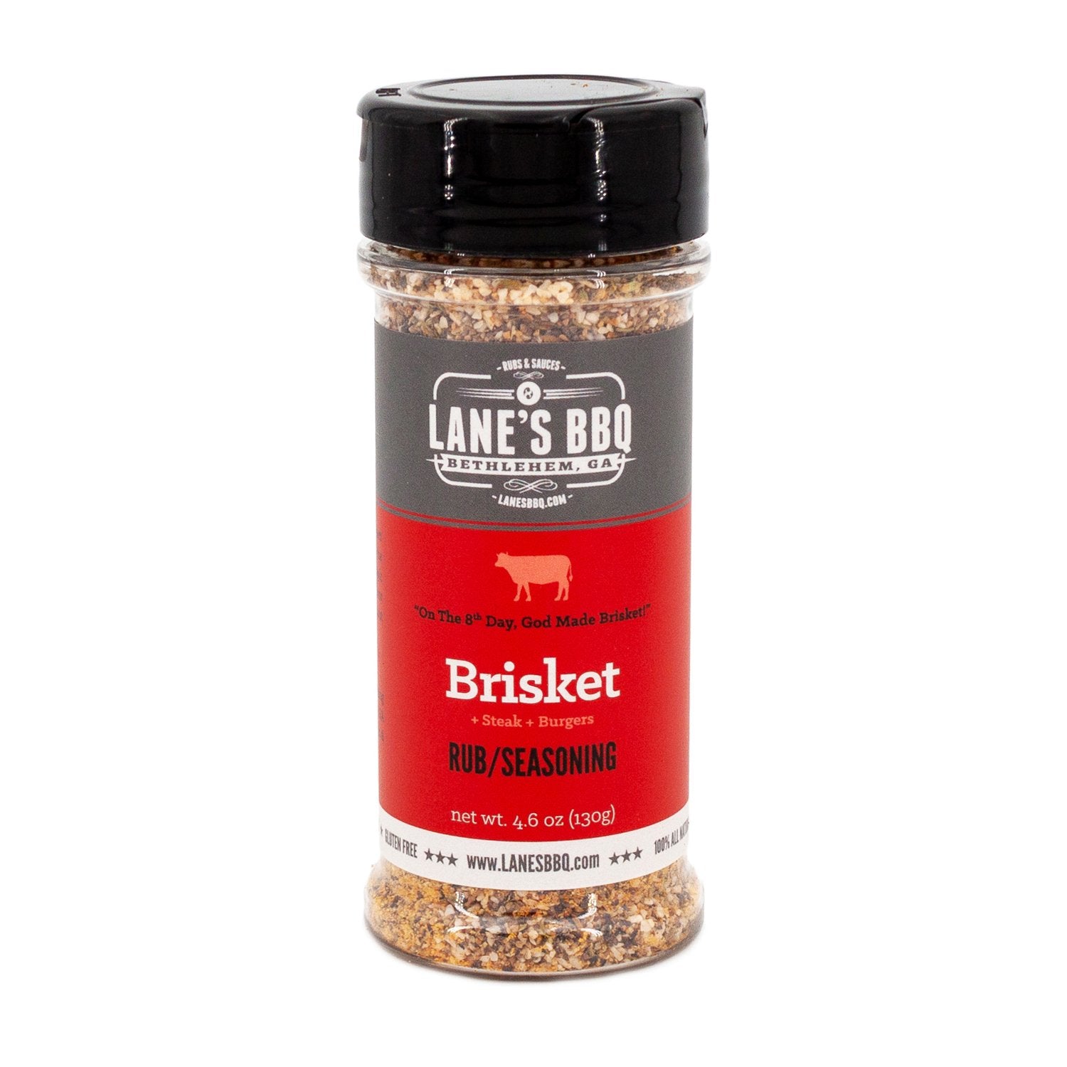 Lanes BBQ Brisket Rub Beef Seasoning All Purpose 4.6 Oz Bottle 87703
