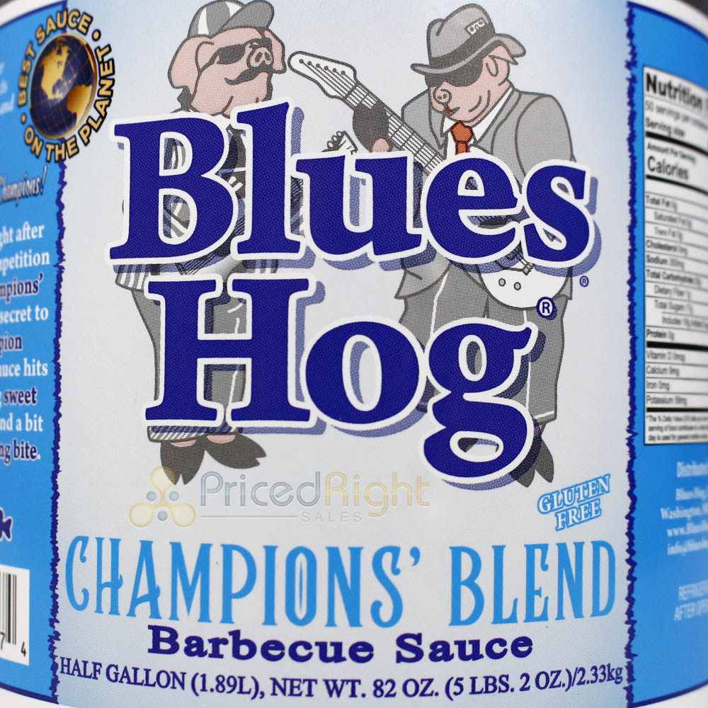 Blues Hog Champions Blend BBQ Sauce 82 Oz Marinade Sweet Heat Smoky Gluten Free