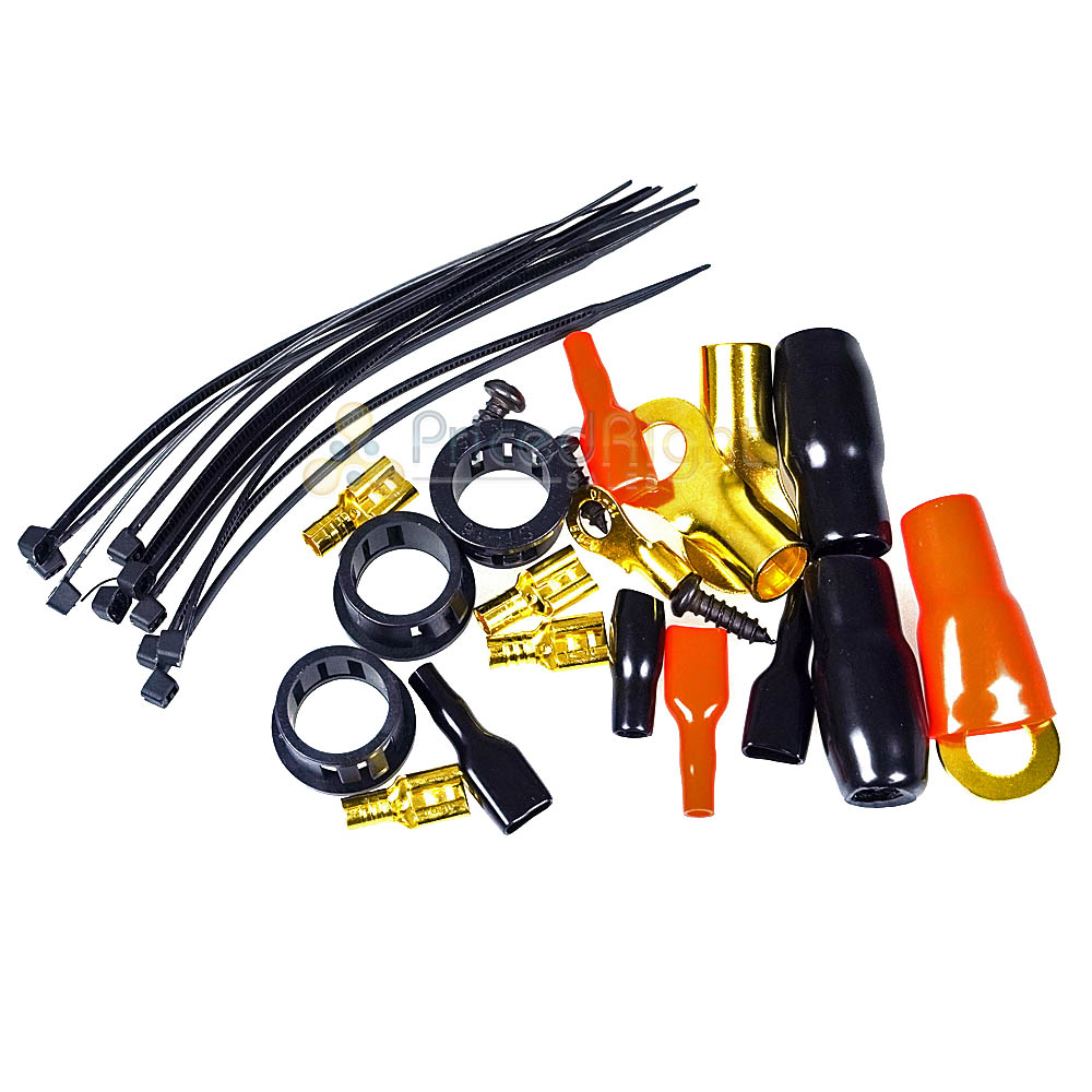 4 Gauge Amp Kit Wiring Amplifier Install Mini ANL Fuse Holder RCA Car Audio 4GA