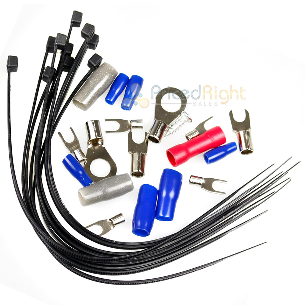 8 Gauge Amp Kit 100% OFC Copper Wire Complete Install Wiring Set AP-8K Aunex