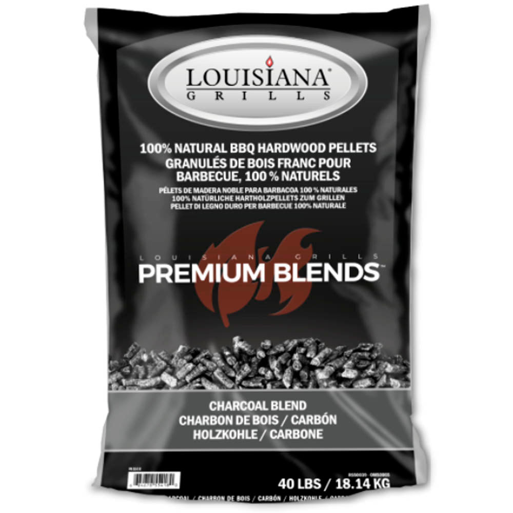 40 lb Bag Charcoal Blend BBQ HardWood Cooking Pellets Louisiana Grills  55418