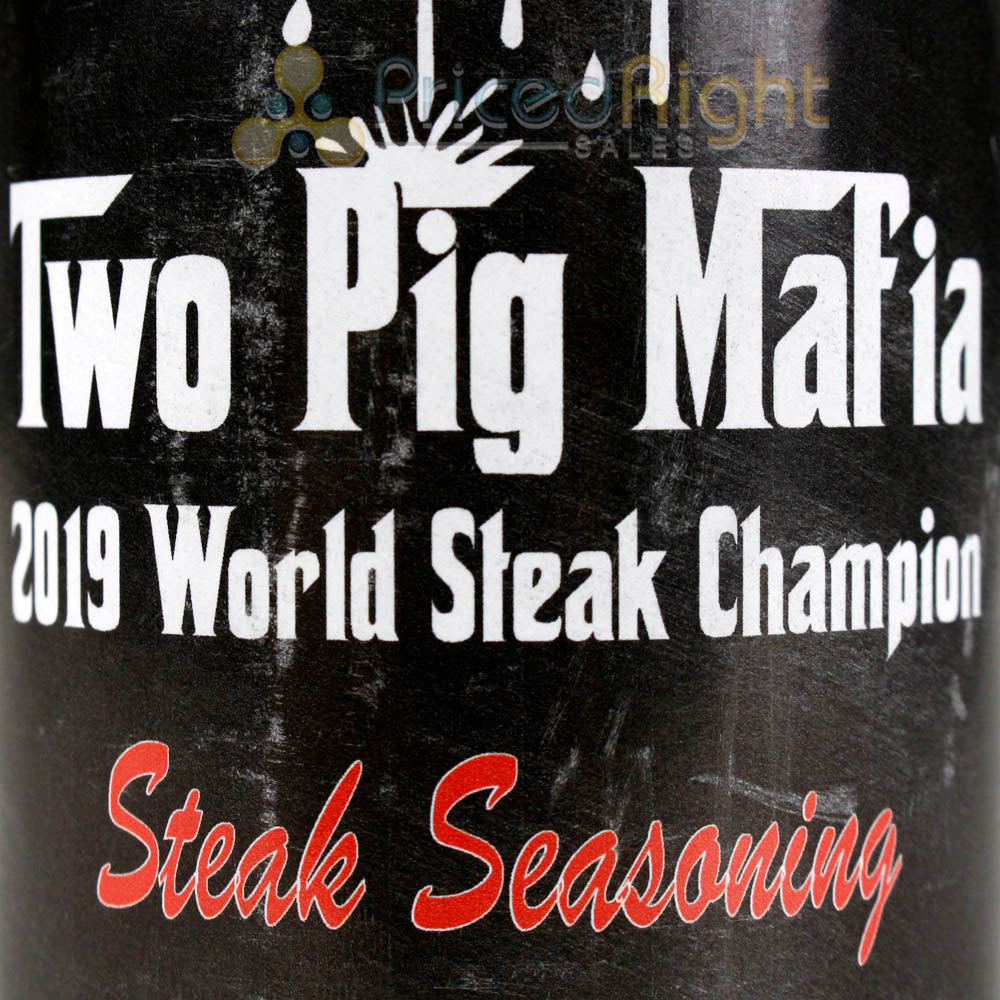 Two Pig Mafia BBQ Steak Seasoning 13 Oz. Bottle Gluten Msg Free World Champion