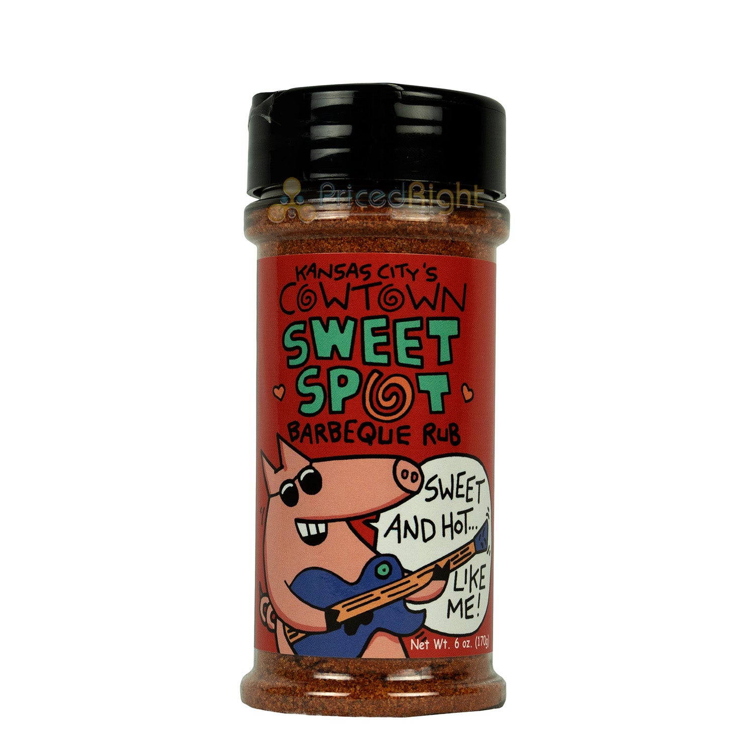 Kansas City's Cowtown Sweet Spot Barbeque Rub for Wings Pork and Ribs 6 Ounces