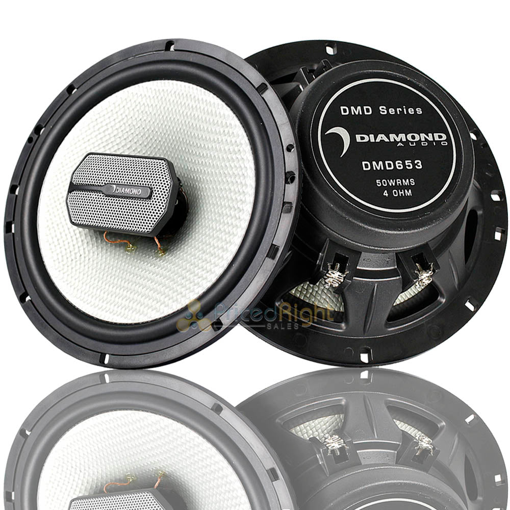 Diamond DMD Series 6.5" 3-way Coaxial Speakers 100W Max Power 4 Ohm Pair DMD653