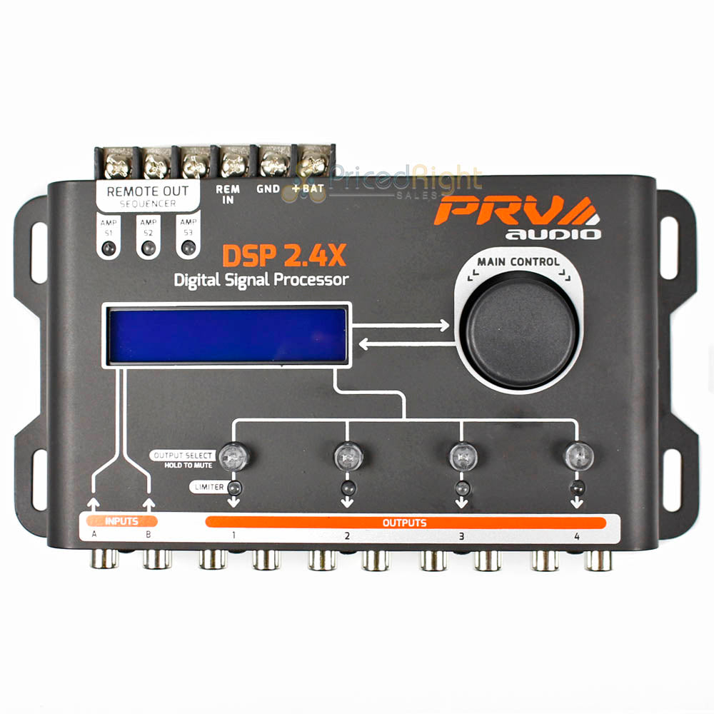 PRV Audio Digital Audio Processor/Crossover and Equalizer Four Channels DSP2.4X