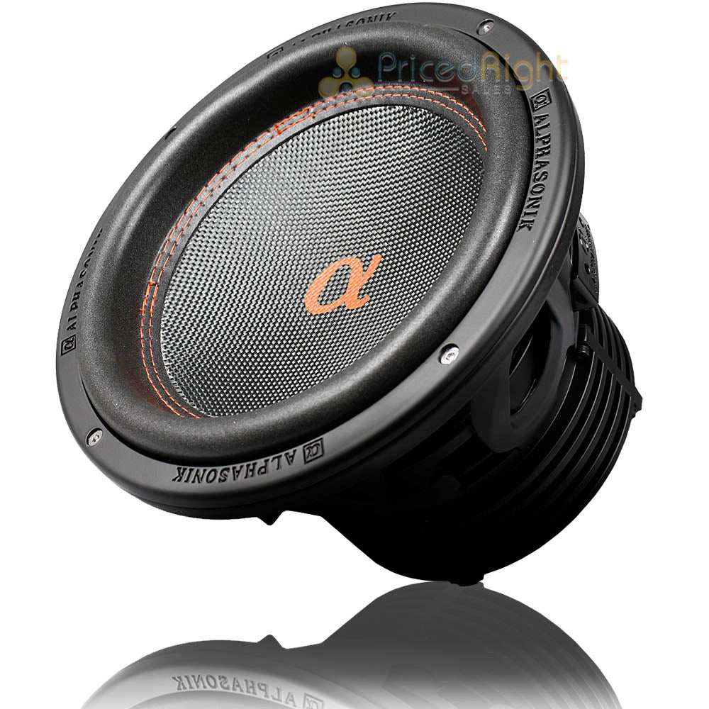 Alphasonik 10" Subwoofer 2100 Watts Max Dual 4 Ohm Dynamis 500 Series DSW510