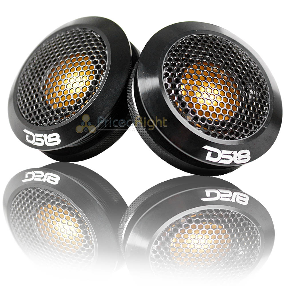 DS18 2.2" Titanium Dome Tweeter with Aluminum Body 60 Watts Max 4 Ohm DTX Pair